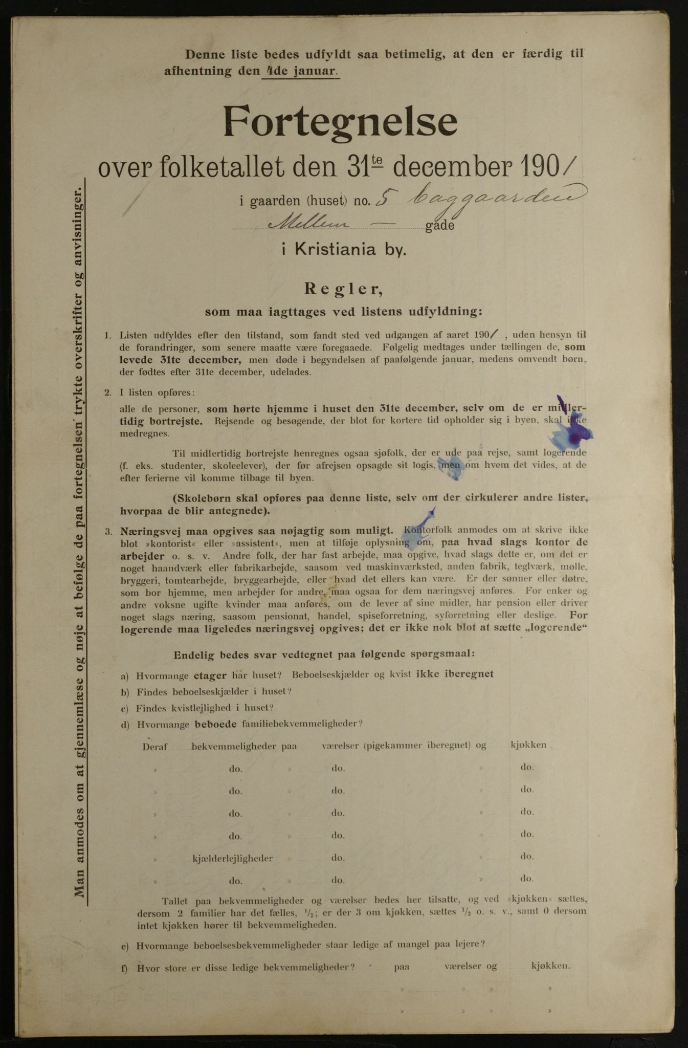 OBA, Kommunal folketelling 31.12.1901 for Kristiania kjøpstad, 1901, s. 10018