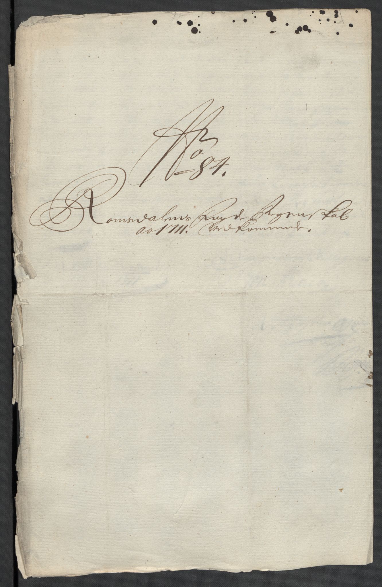Rentekammeret inntil 1814, Reviderte regnskaper, Fogderegnskap, RA/EA-4092/R55/L3660: Fogderegnskap Romsdal, 1711, s. 405