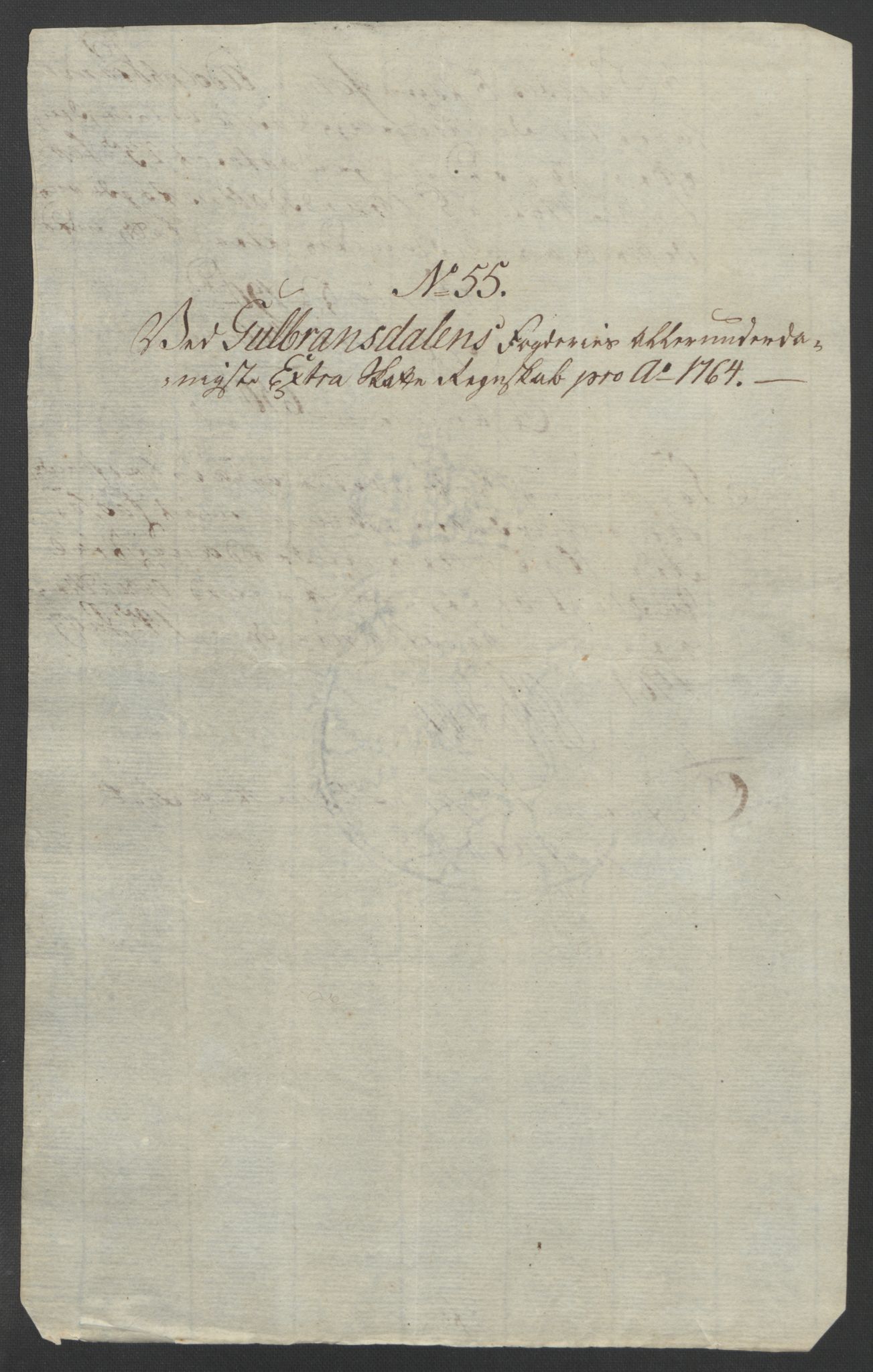 Rentekammeret inntil 1814, Reviderte regnskaper, Fogderegnskap, RA/EA-4092/R17/L1266: Ekstraskatten Gudbrandsdal, 1762-1766, s. 441