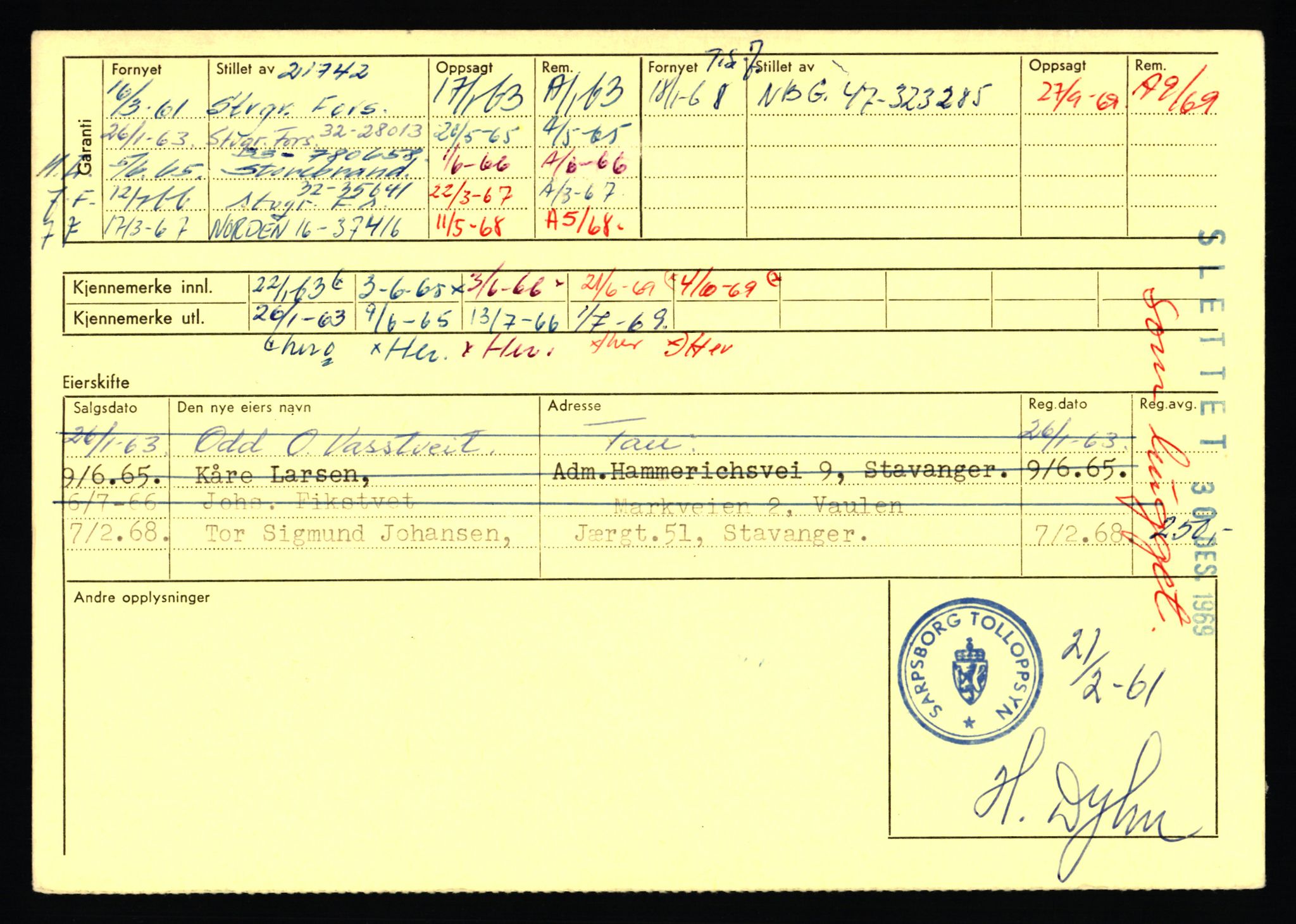 Stavanger trafikkstasjon, AV/SAST-A-101942/0/F/L0054: L-54200 - L-55699, 1930-1971, s. 882