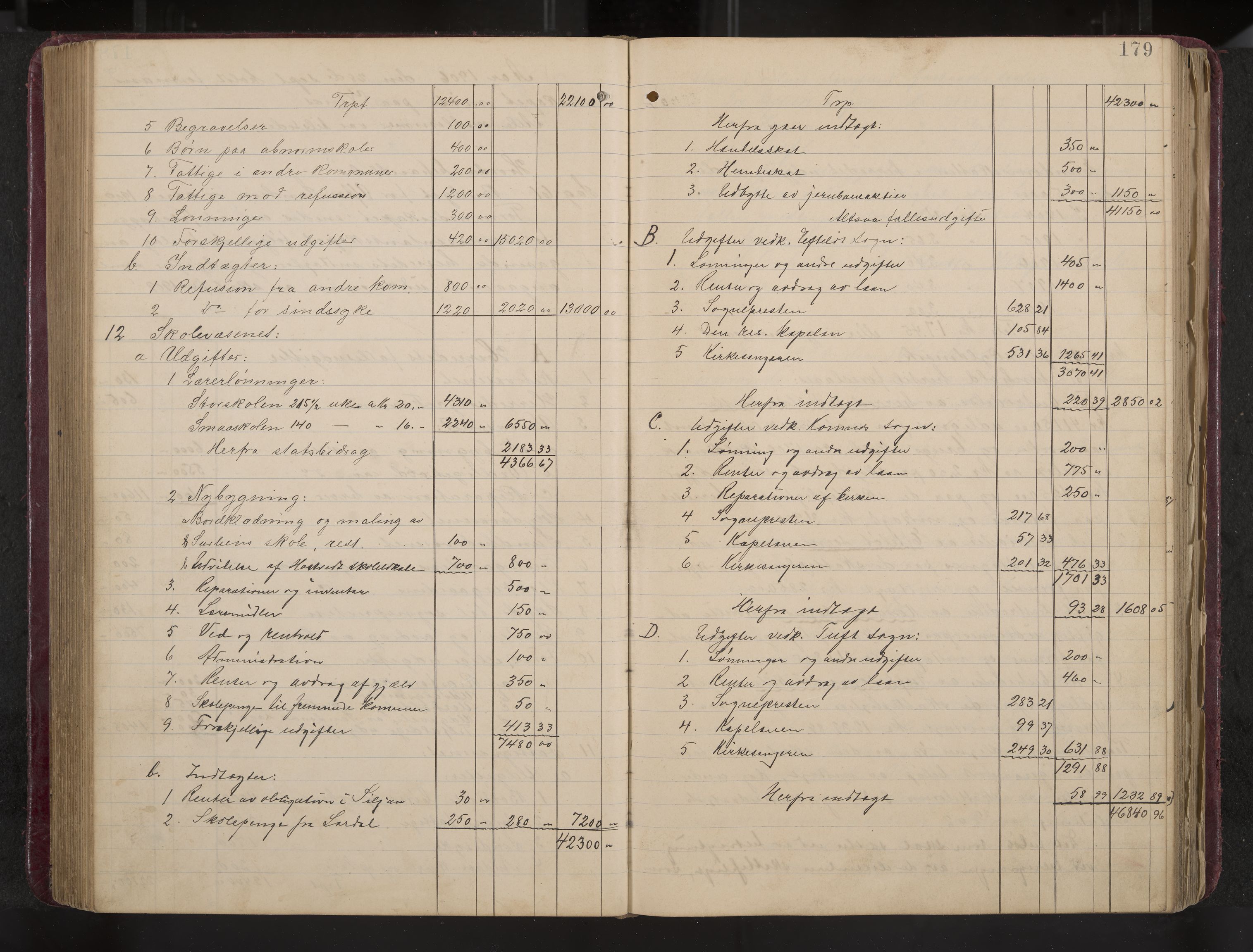 Ytre Sandsvær formannskap og sentraladministrasjon, IKAK/0629021/A/Aa/L0001: Møtebok med register, 1902-1919, s. 179