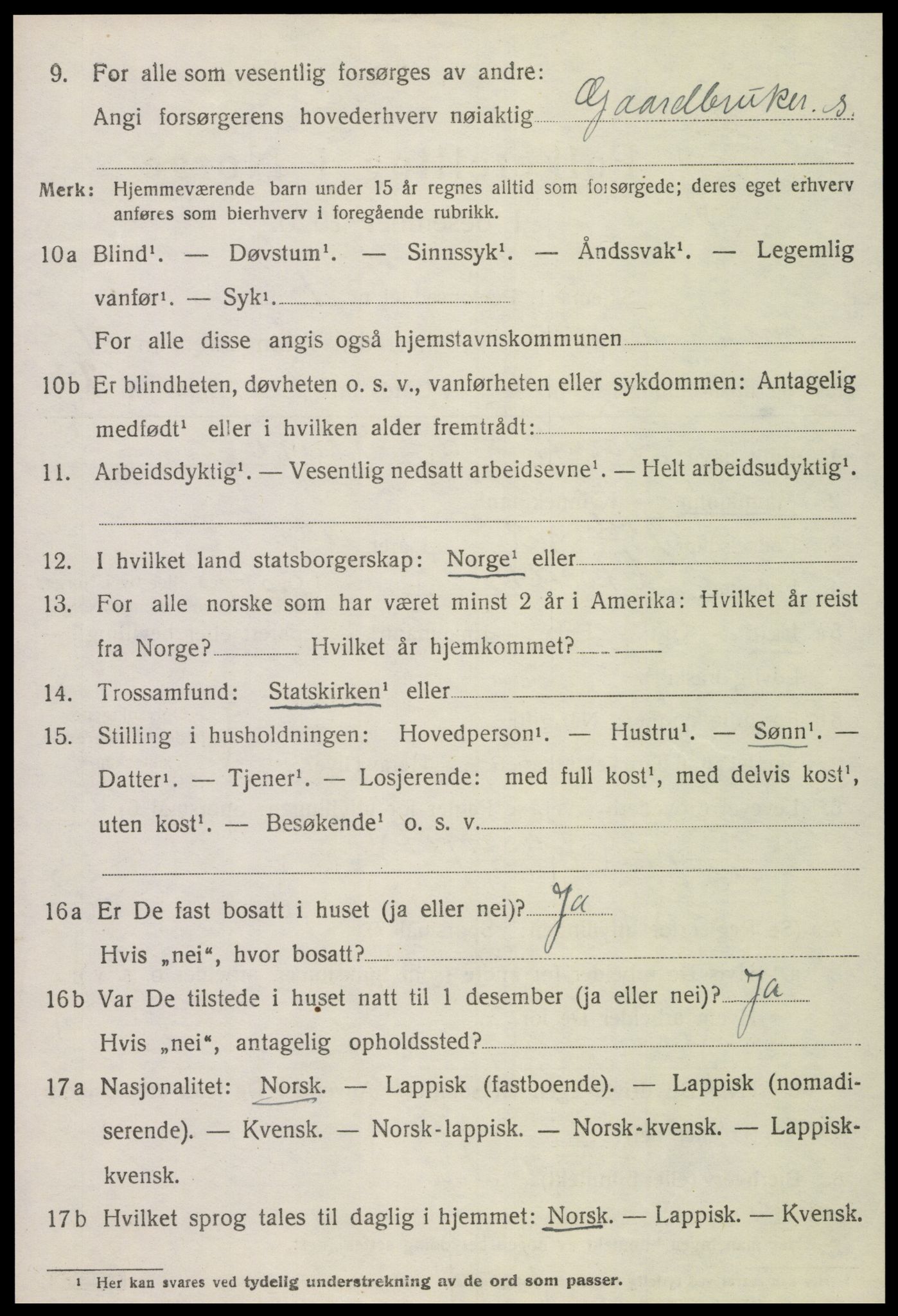 SAT, Folketelling 1920 for 1718 Leksvik herred, 1920, s. 4409