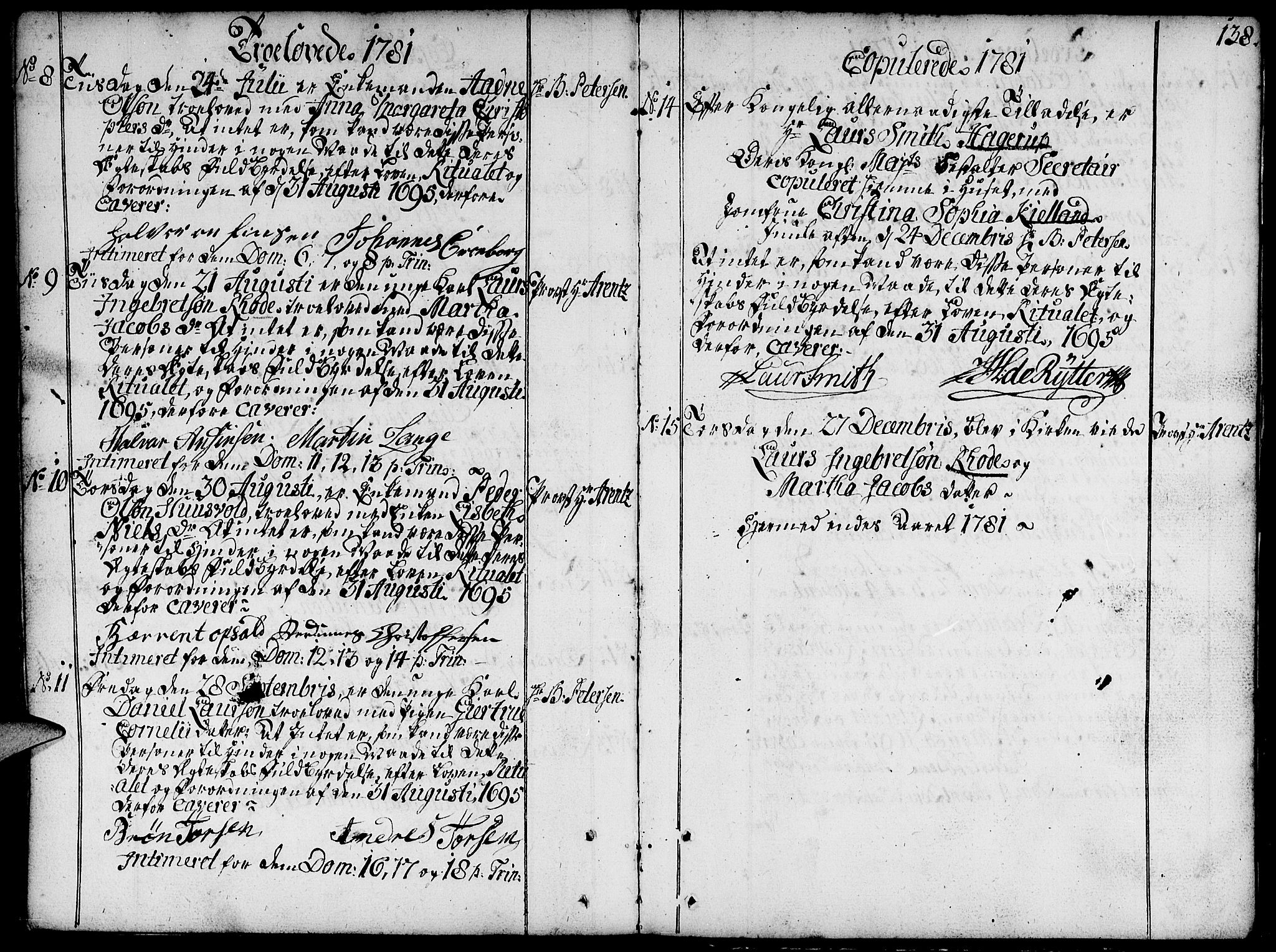 Domkirken sokneprestkontor, SAST/A-101812/001/30/30BA/L0004: Ministerialbok nr. A 4, 1744-1782, s. 138