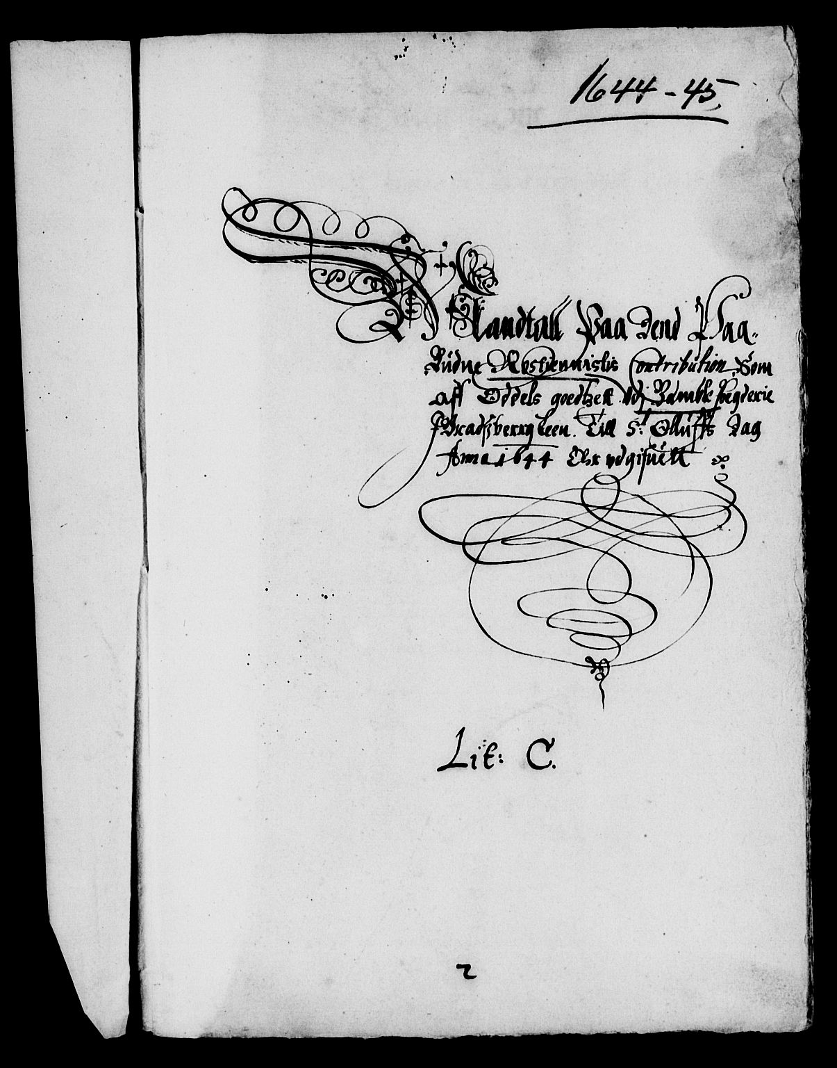 Rentekammeret inntil 1814, Reviderte regnskaper, Lensregnskaper, AV/RA-EA-5023/R/Rb/Rbp/L0031: Bratsberg len, 1644-1645