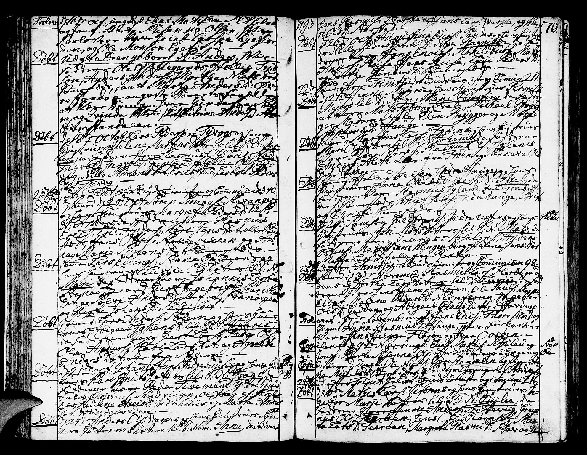 Kinn sokneprestembete, AV/SAB-A-80801/H/Haa/Haaa/L0003: Ministerialbok nr. A 3, 1785-1821, s. 70