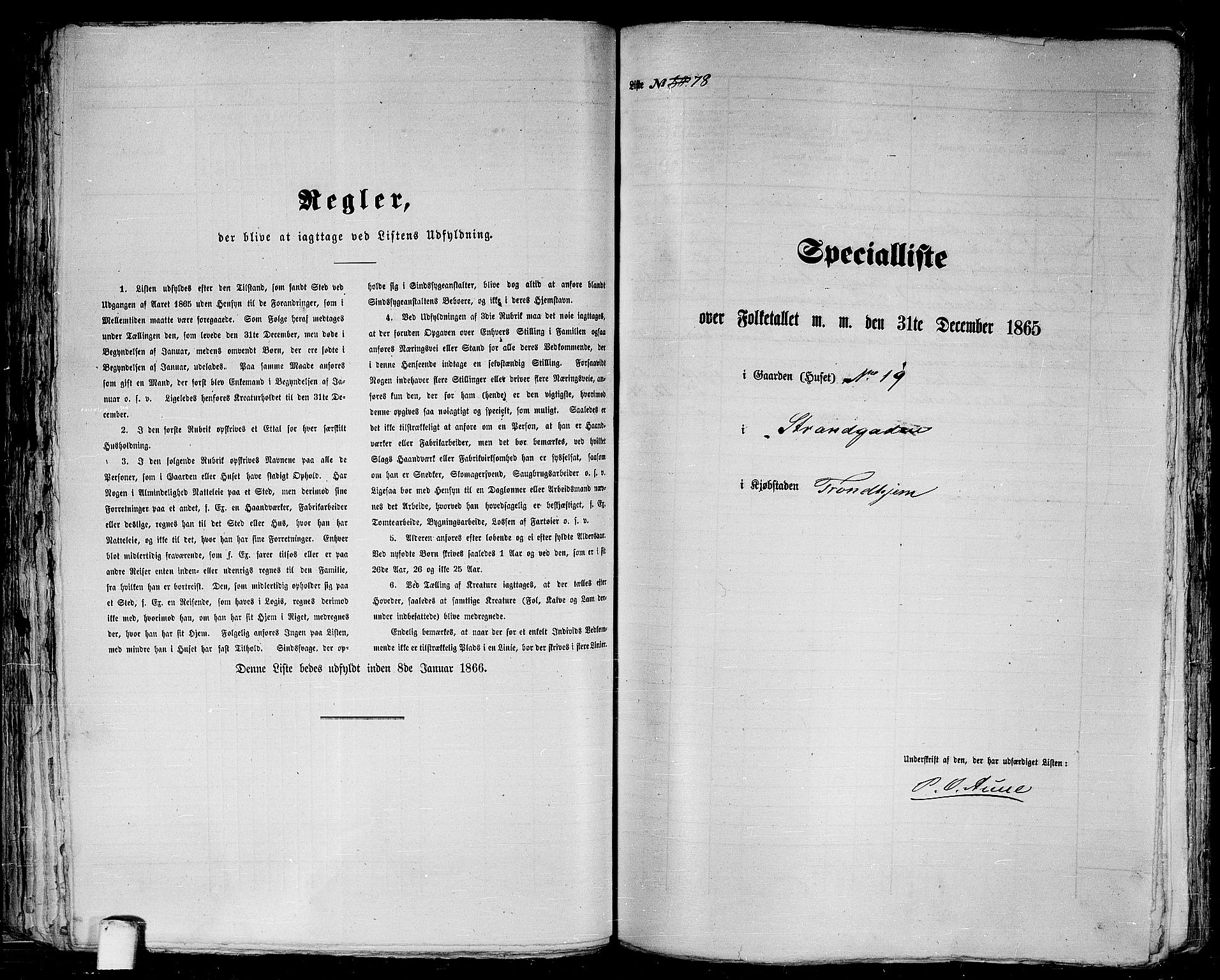 RA, Folketelling 1865 for 1601 Trondheim kjøpstad, 1865, s. 190