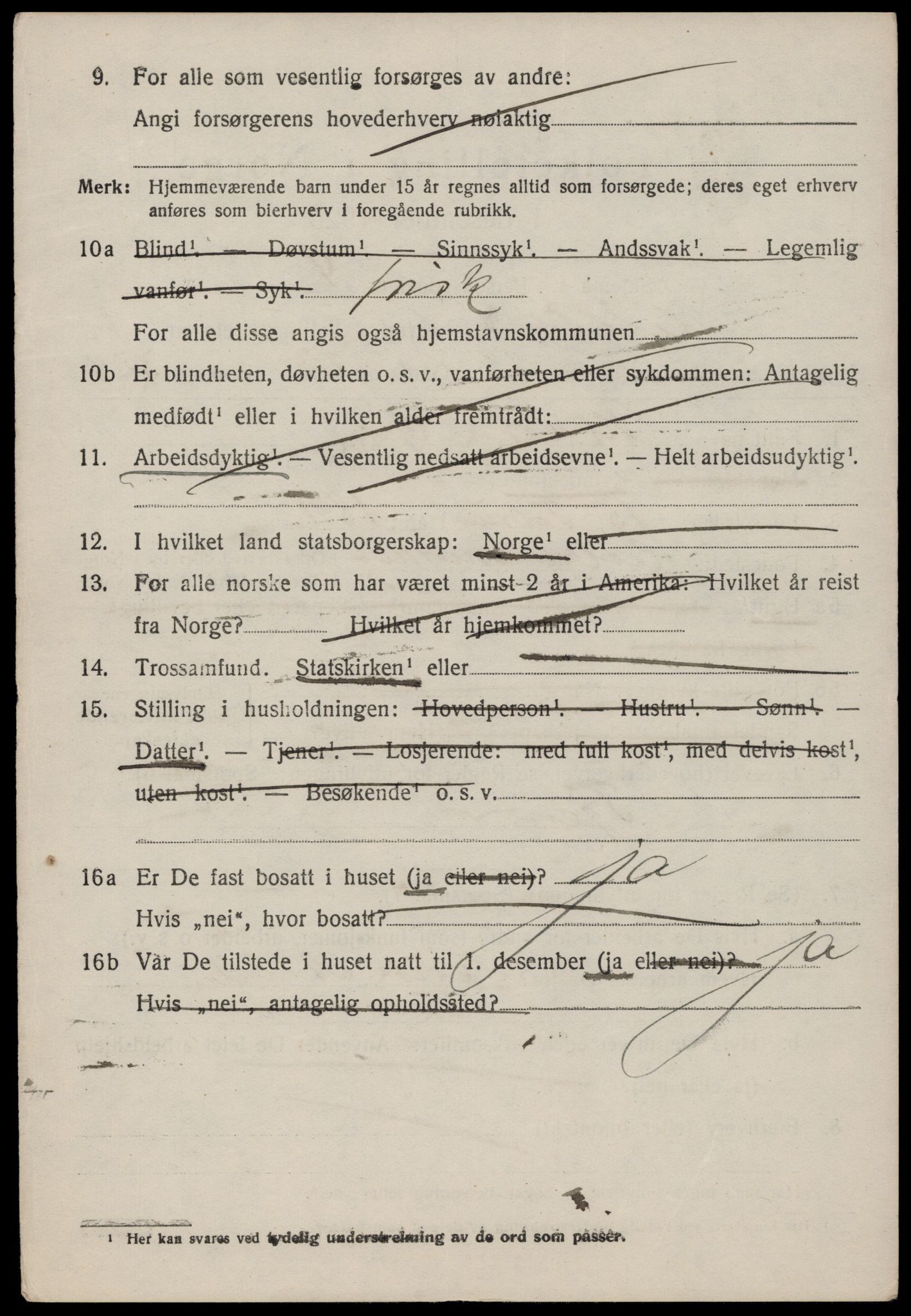 SAST, Folketelling 1920 for 1126 Hetland herred, 1920, s. 11134