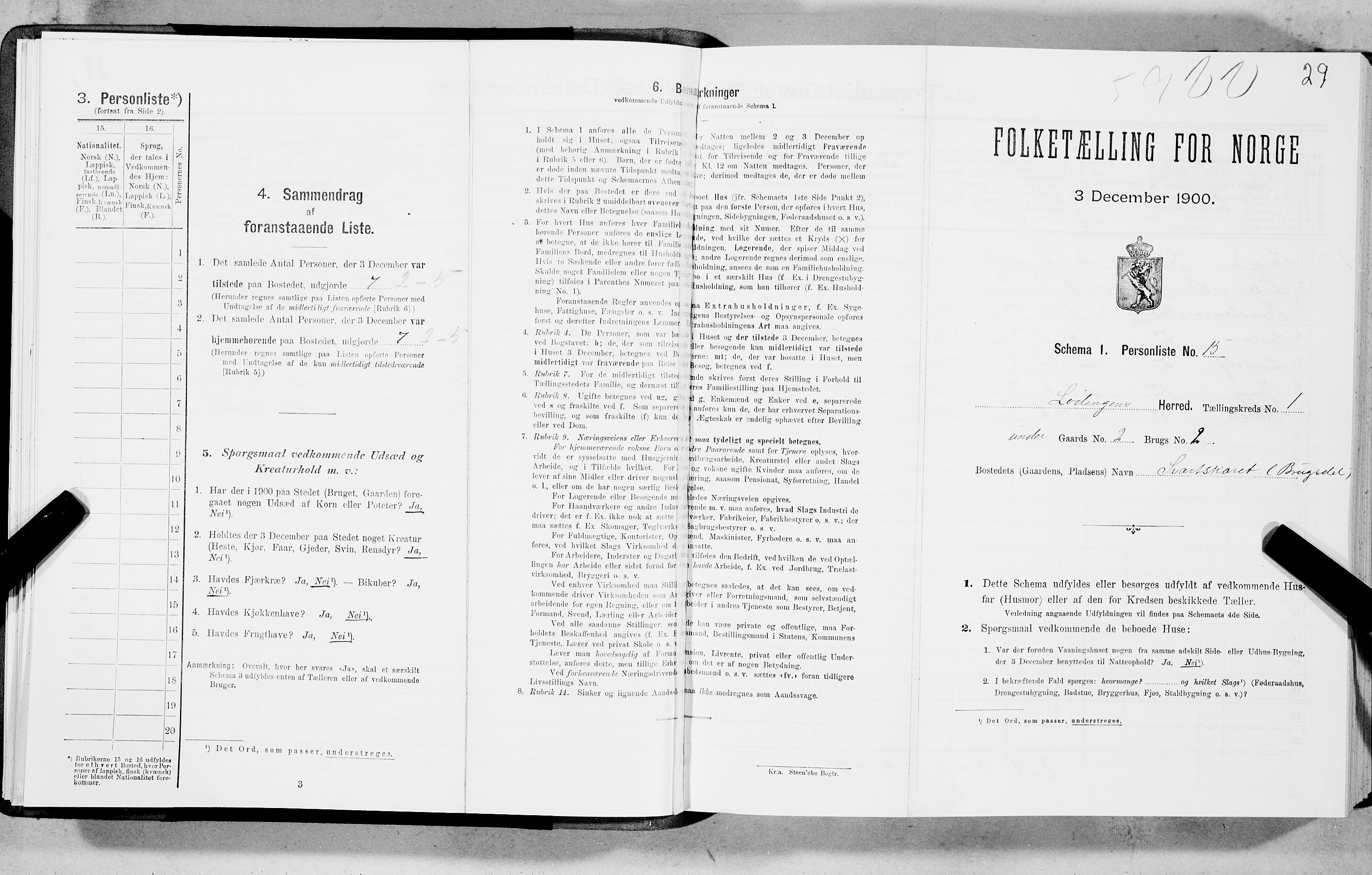 SAT, Folketelling 1900 for 1851 Lødingen herred, 1900, s. 29