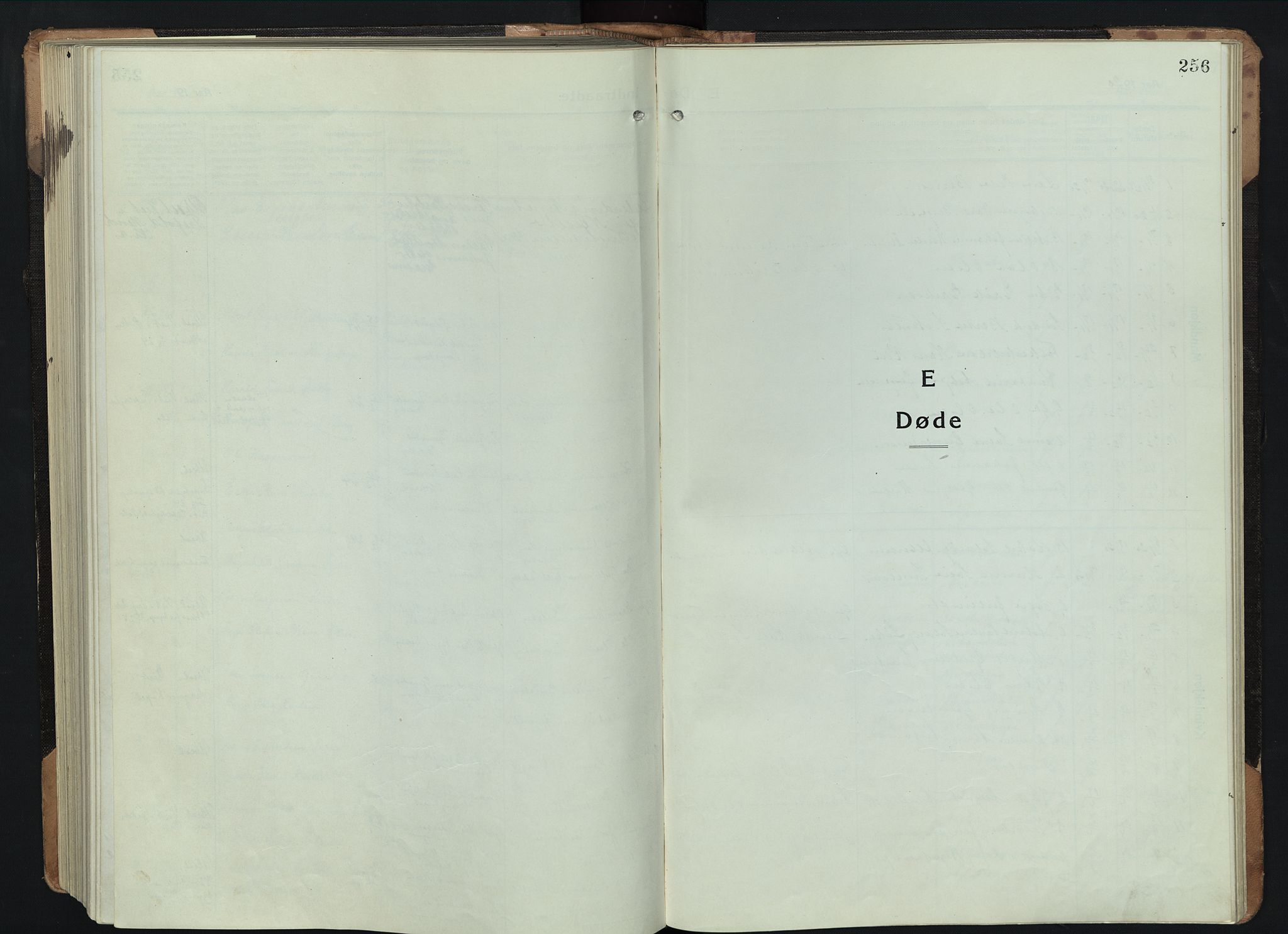 Eidskog prestekontor, SAH/PREST-026/H/Ha/Hab/L0005: Klokkerbok nr. 5, 1916-1946, s. 256