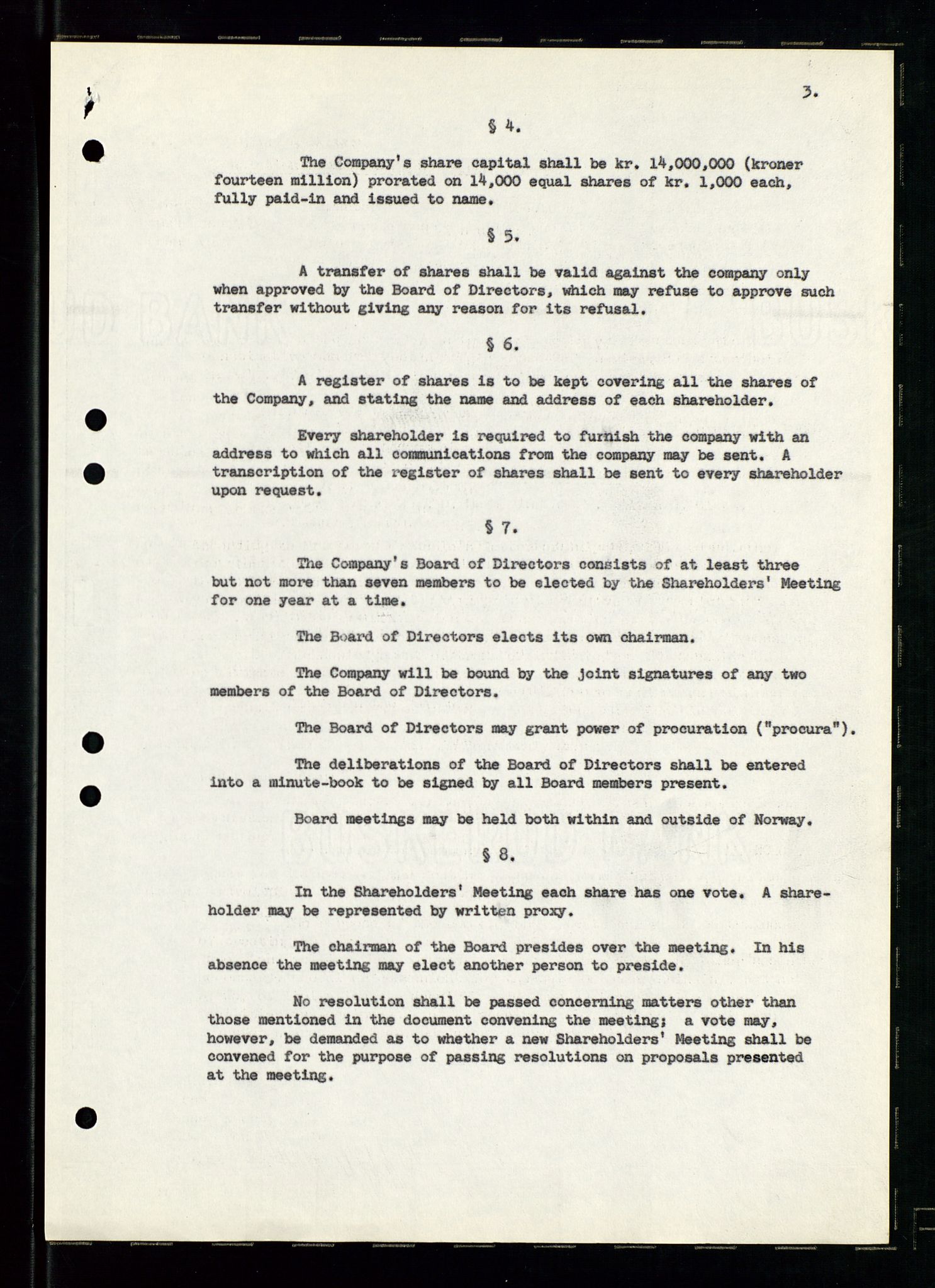 PA 1537 - A/S Essoraffineriet Norge, AV/SAST-A-101957/A/Aa/L0002/0001: Styremøter / Shareholder meetings, Board meeting minutes, 1957-1961, s. 54