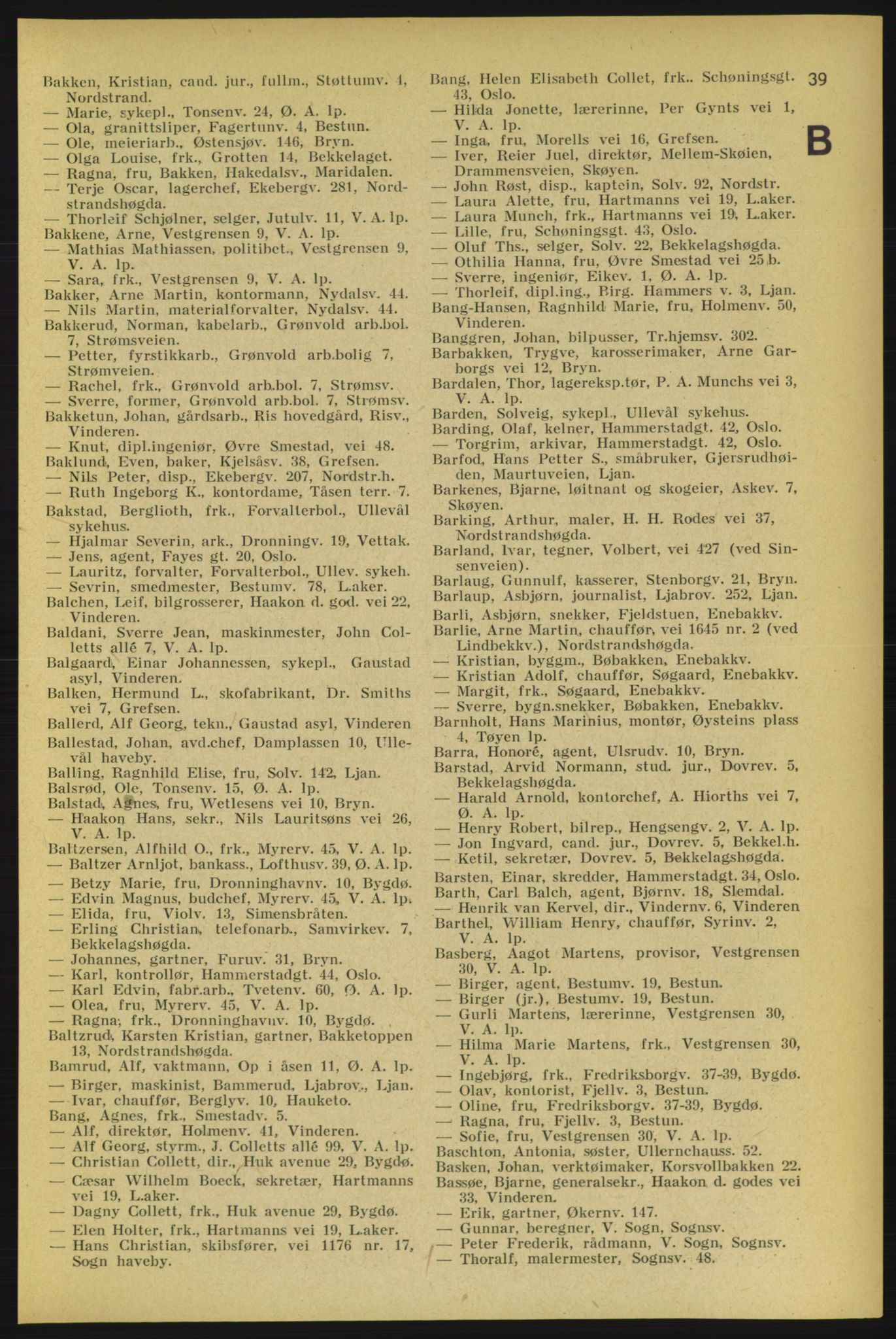 Aker adressebok/adressekalender, PUBL/001/A/005: Aker adressebok, 1934-1935, s. 39