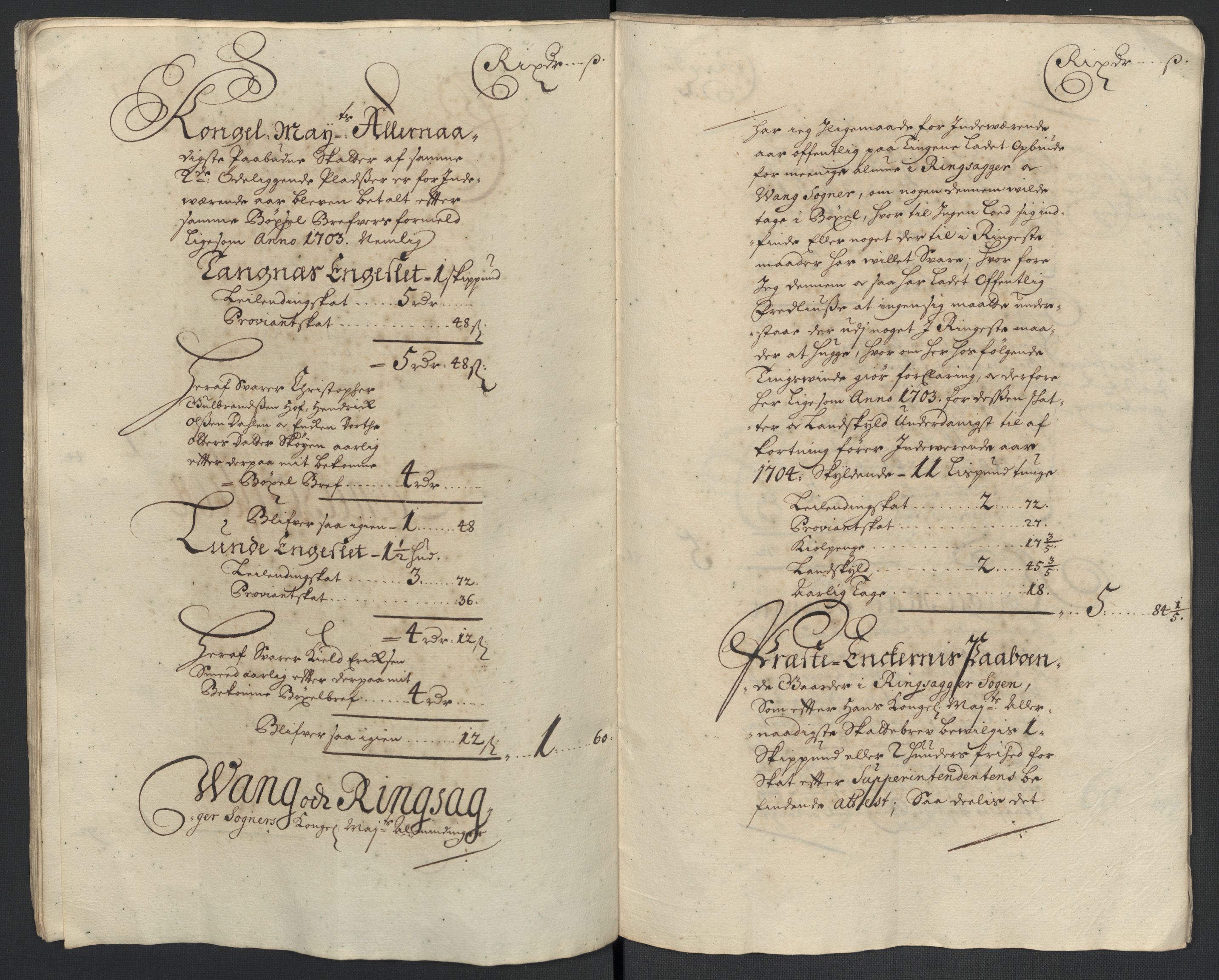 Rentekammeret inntil 1814, Reviderte regnskaper, Fogderegnskap, AV/RA-EA-4092/R16/L1041: Fogderegnskap Hedmark, 1703-1704, s. 219