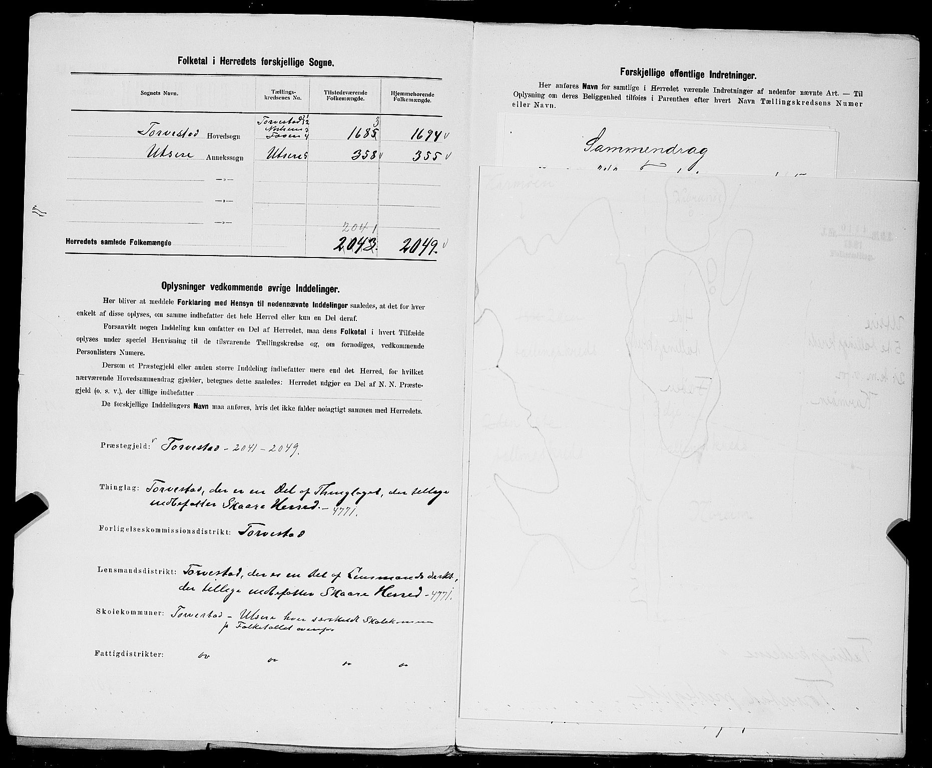 SAST, Folketelling 1900 for 1152 Torvastad herred, 1900, s. 4