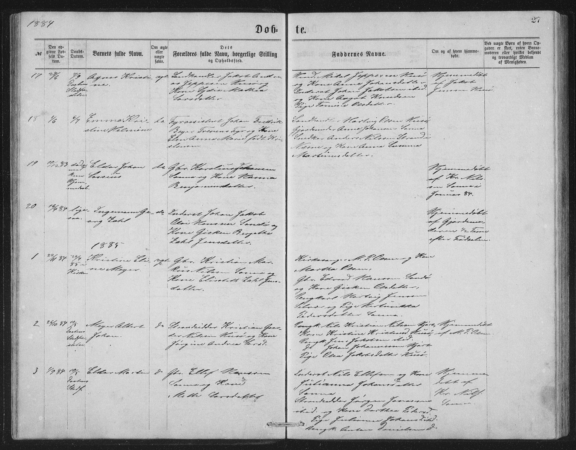 Ministerialprotokoller, klokkerbøker og fødselsregistre - Nordland, SAT/A-1459/840/L0582: Klokkerbok nr. 840C02, 1874-1900, s. 27