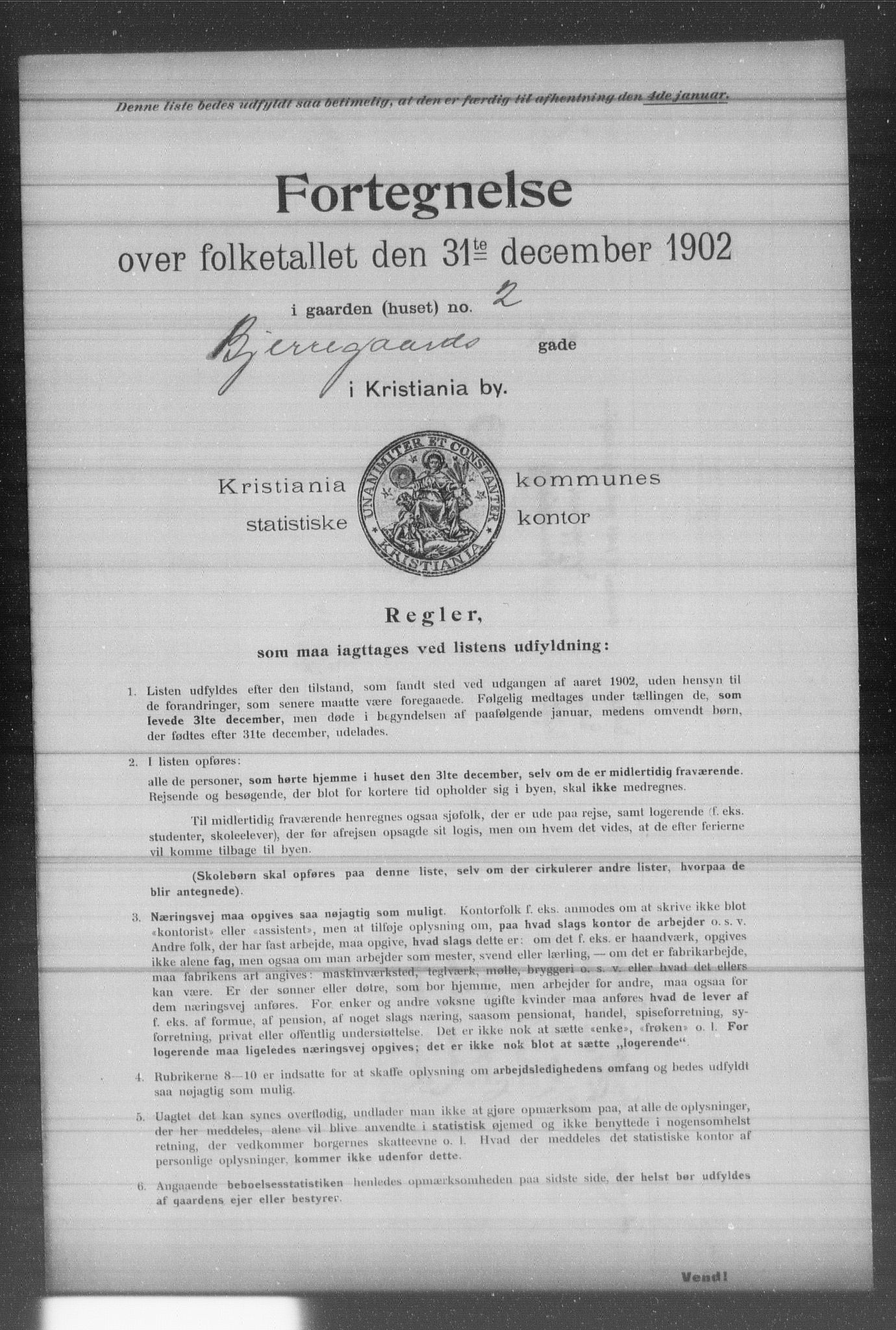 OBA, Kommunal folketelling 31.12.1902 for Kristiania kjøpstad, 1902, s. 1137