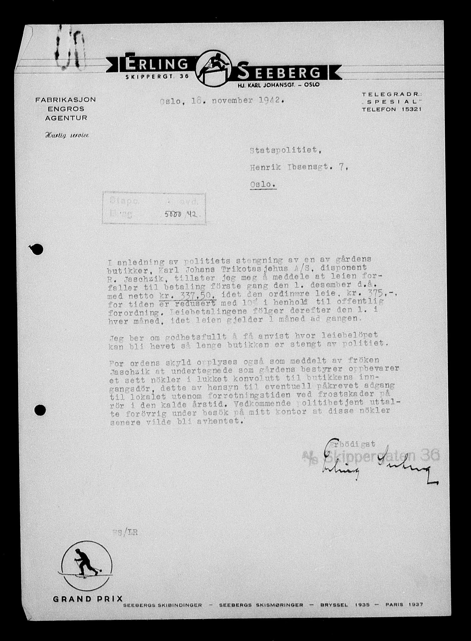 Justisdepartementet, Tilbakeføringskontoret for inndratte formuer, AV/RA-S-1564/H/Hc/Hcc/L0947: --, 1945-1947, s. 376