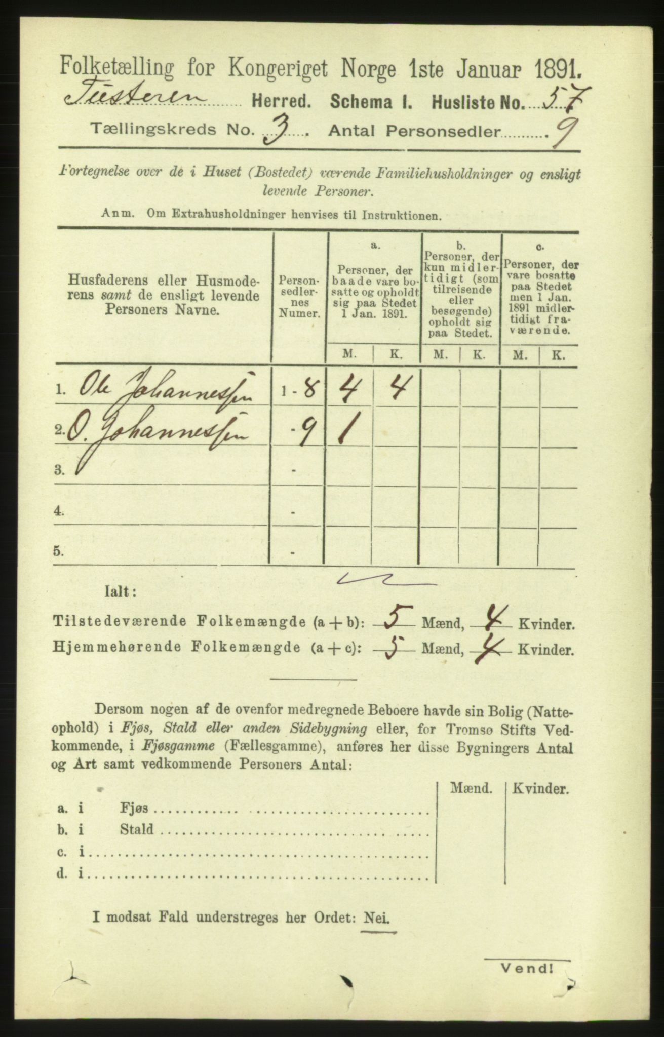 RA, Folketelling 1891 for 1572 Tustna herred, 1891, s. 946