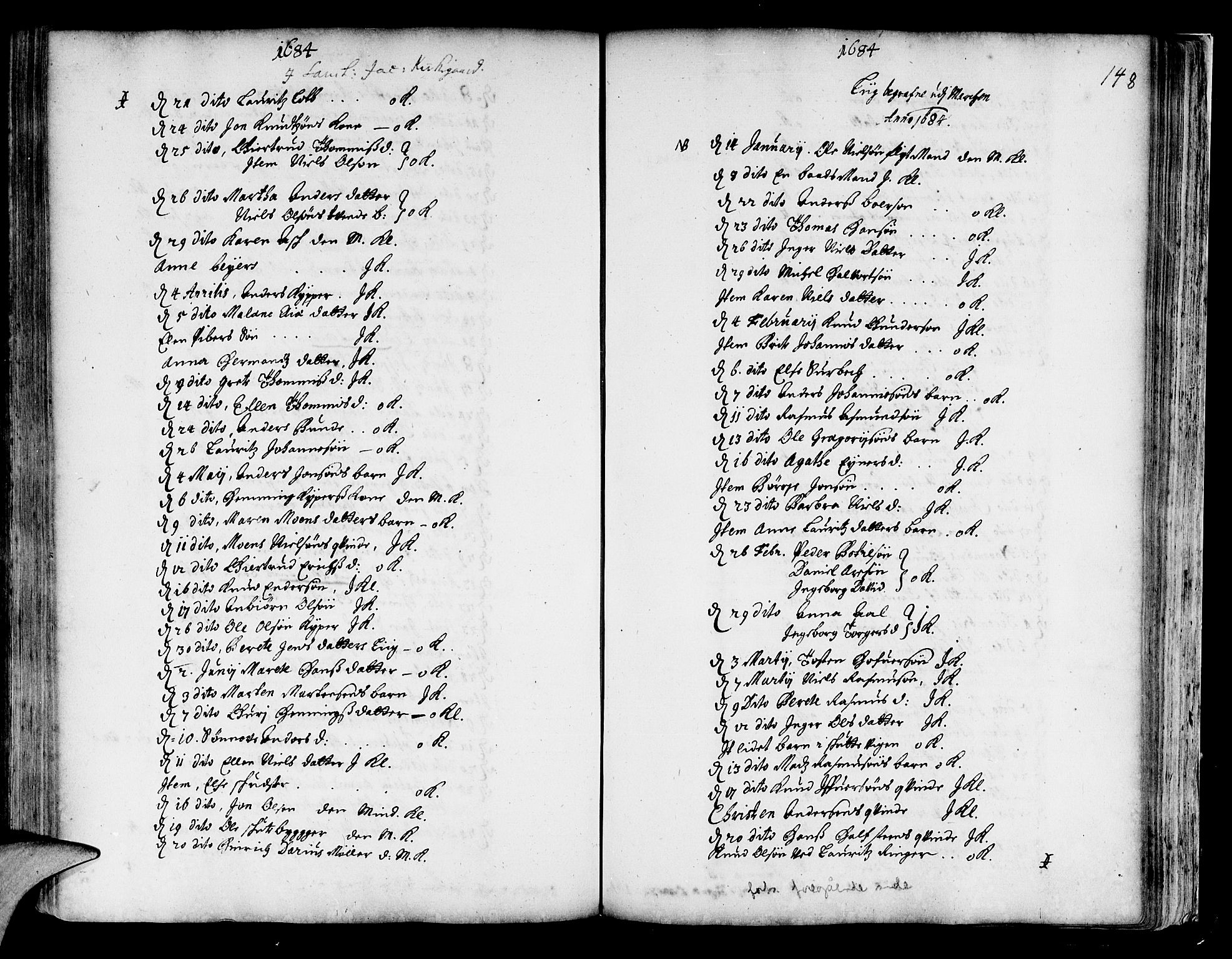 Korskirken sokneprestembete, SAB/A-76101/H/Haa/L0001: Ministerialbok nr. A 1, 1674-1688, s. 148