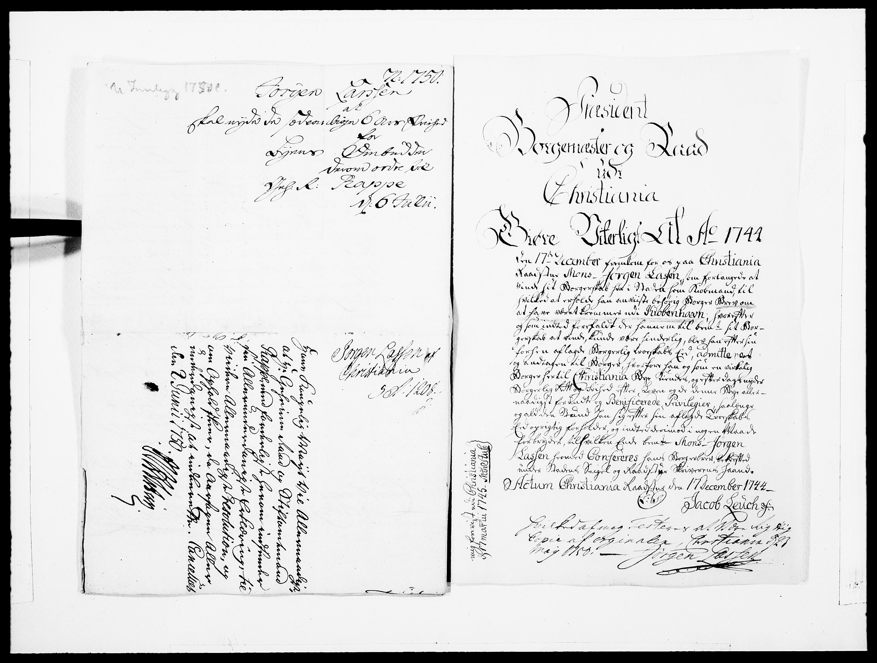 Danske Kanselli 1572-1799, AV/RA-EA-3023/F/Fc/Fcc/Fcca/L0156: Norske innlegg 1572-1799, 1750, s. 7