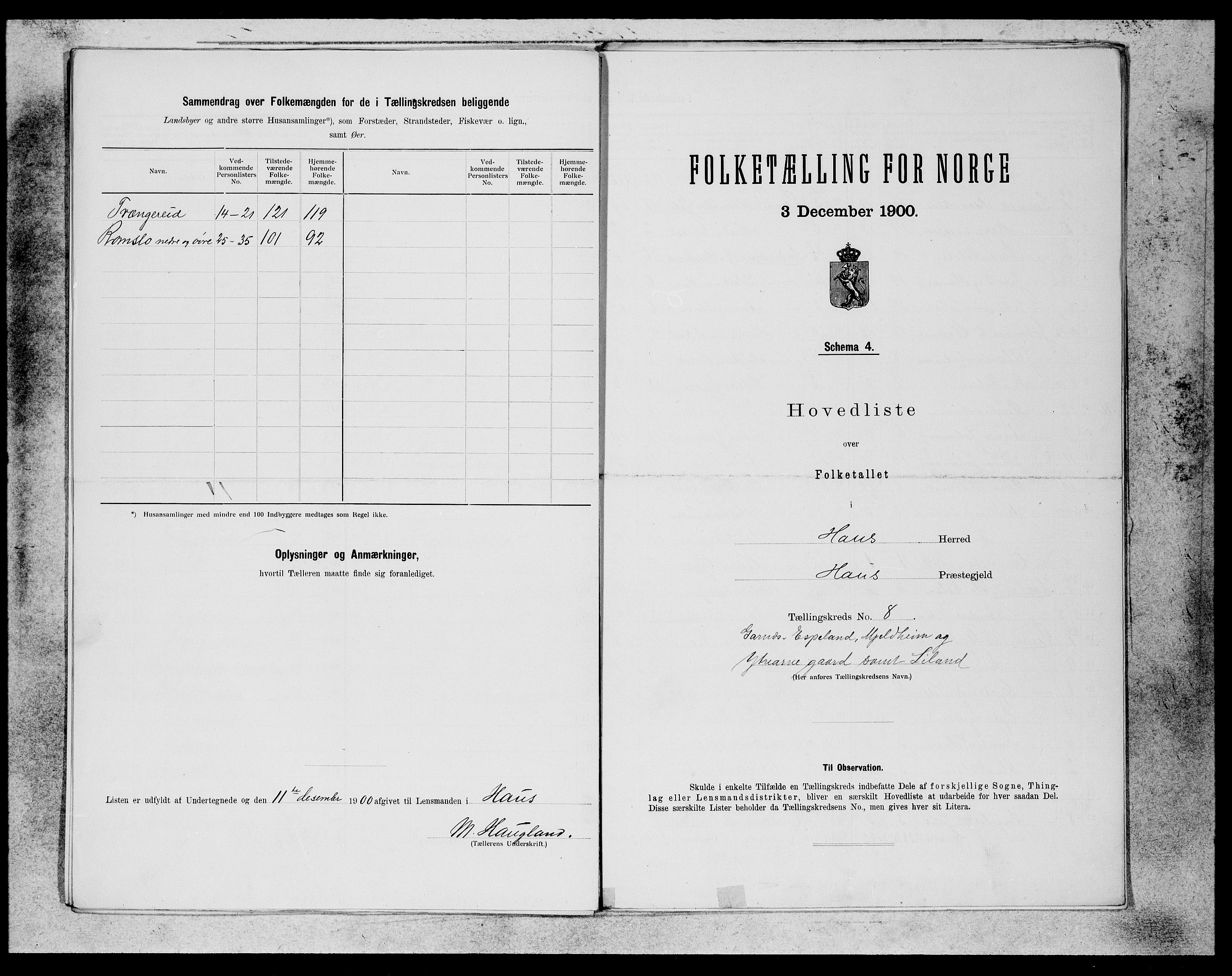 SAB, Folketelling 1900 for 1250 Haus herred, 1900, s. 15