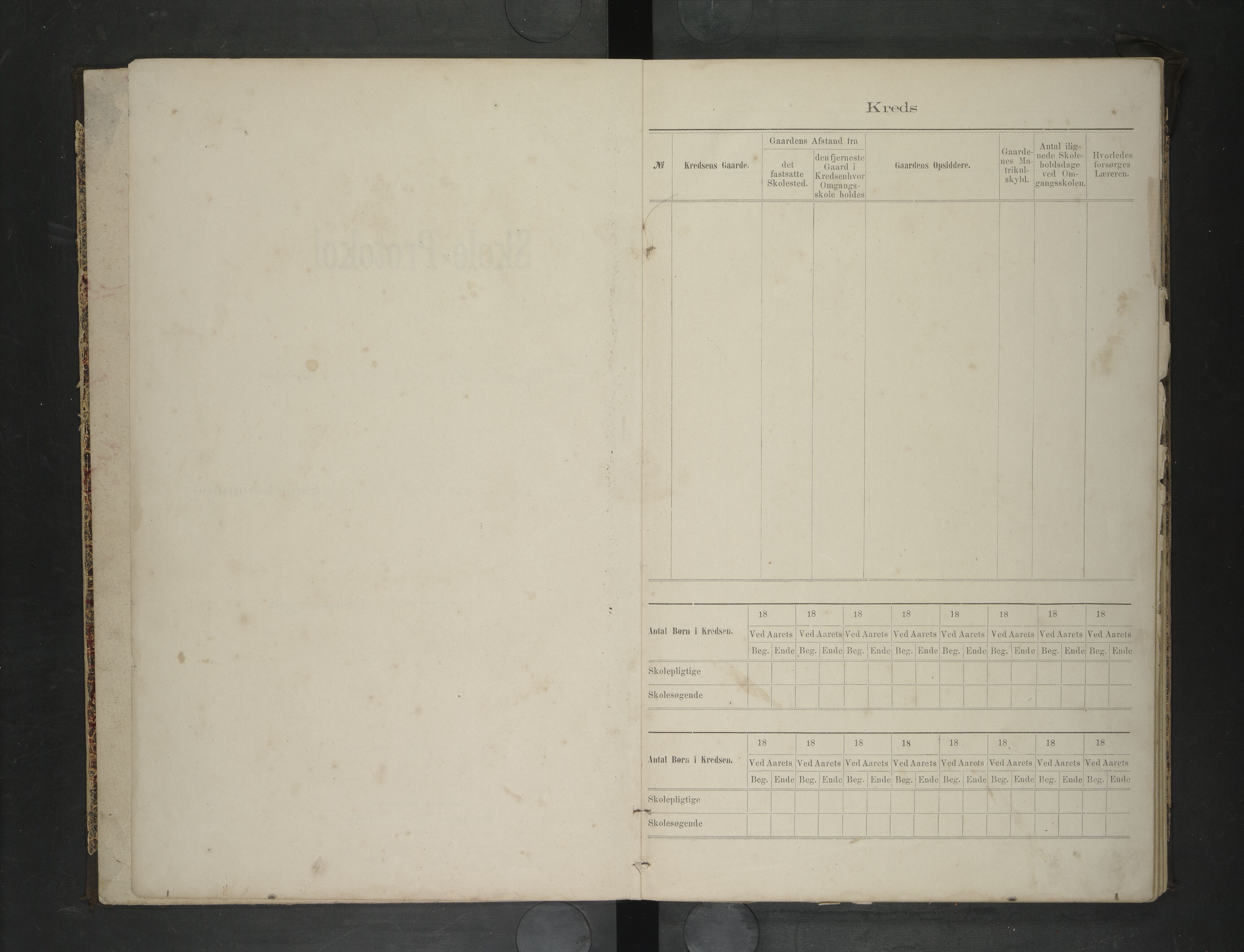 Rødøy kommune. Ymse skolekretser , AIN/K-18360.510.04/F/Fa/L0006: Skoleprotokoll: Myken/Sleipnes/Tjongsfjord , 1891-1896