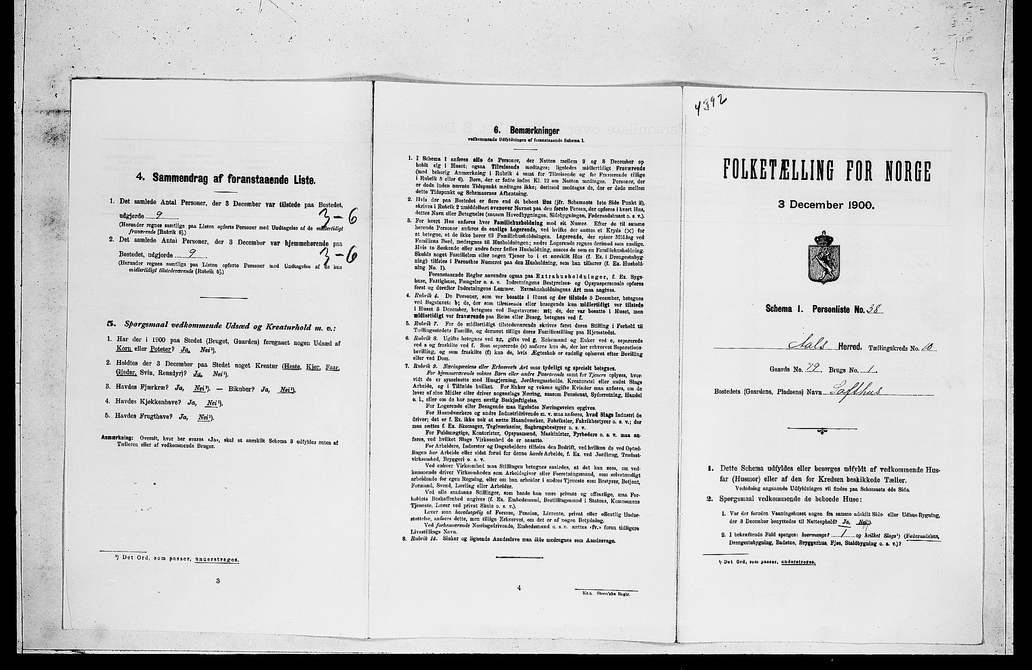 RA, Folketelling 1900 for 0619 Ål herred, 1900, s. 873