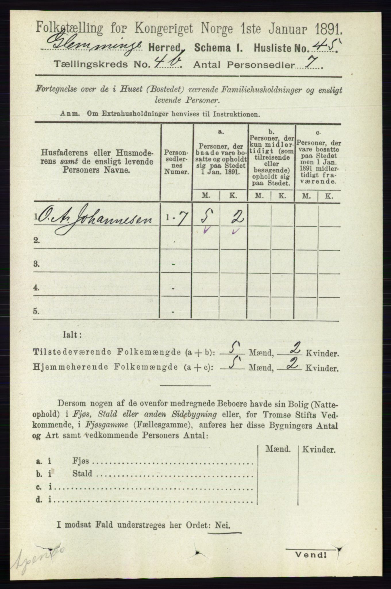 RA, Folketelling 1891 for 0132 Glemmen herred, 1891, s. 4779