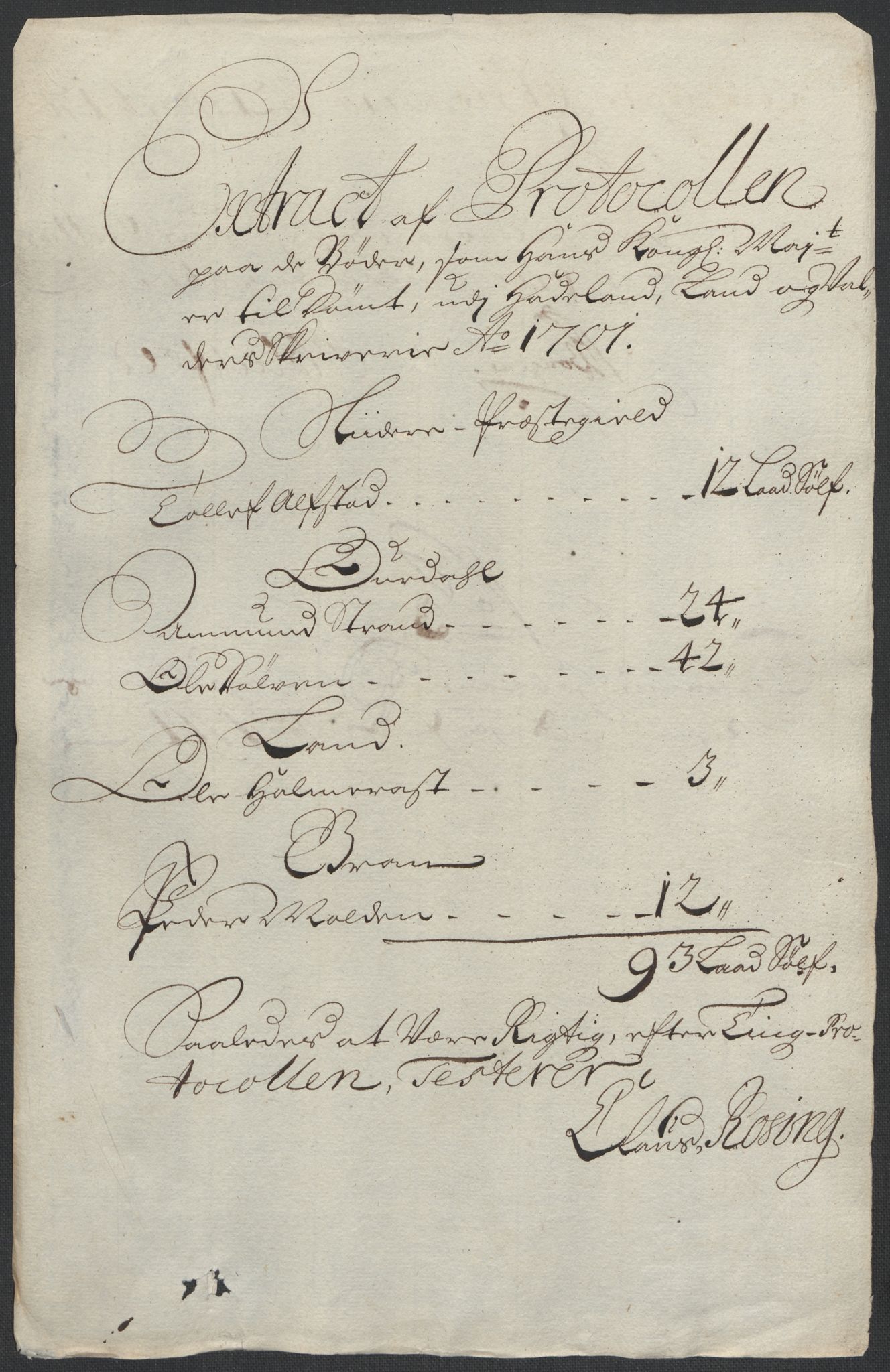 Rentekammeret inntil 1814, Reviderte regnskaper, Fogderegnskap, AV/RA-EA-4092/R18/L1299: Fogderegnskap Hadeland, Toten og Valdres, 1701, s. 322