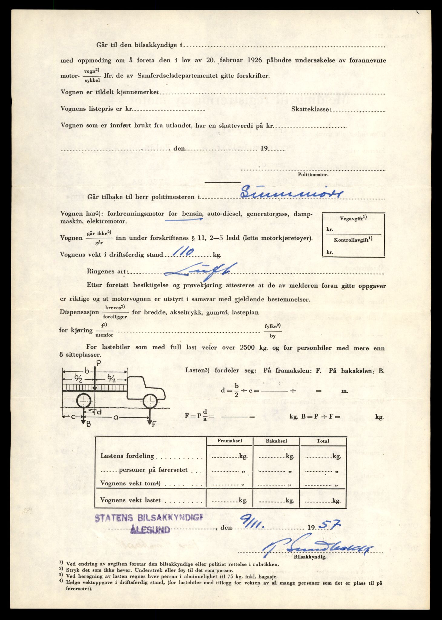 Møre og Romsdal vegkontor - Ålesund trafikkstasjon, AV/SAT-A-4099/F/Fe/L0040: Registreringskort for kjøretøy T 13531 - T 13709, 1927-1998, s. 2992
