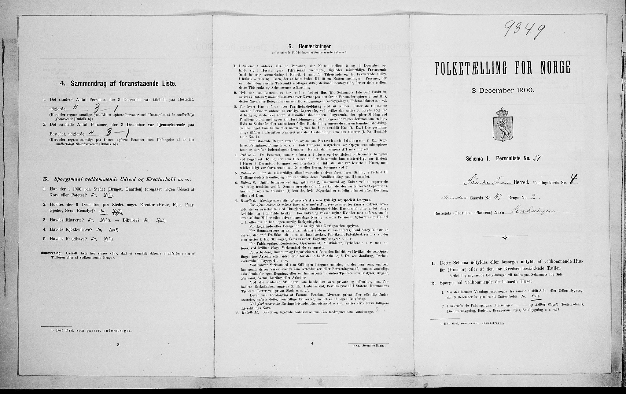 SAH, Folketelling 1900 for 0519 Sør-Fron herred, 1900, s. 513