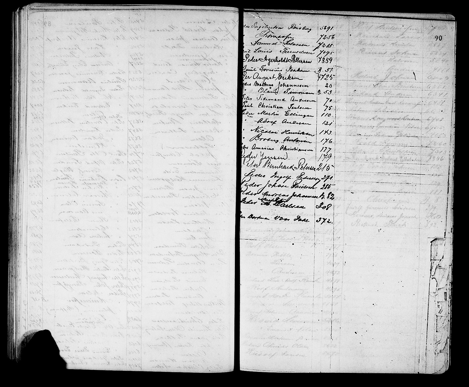 Arendal mønstringskrets, AV/SAK-2031-0012/F/Fb/L0026: Register til hovedrulle A nr 1-7400, hovedrulle B nr 1-852, S-24, 1868-1920, s. 99