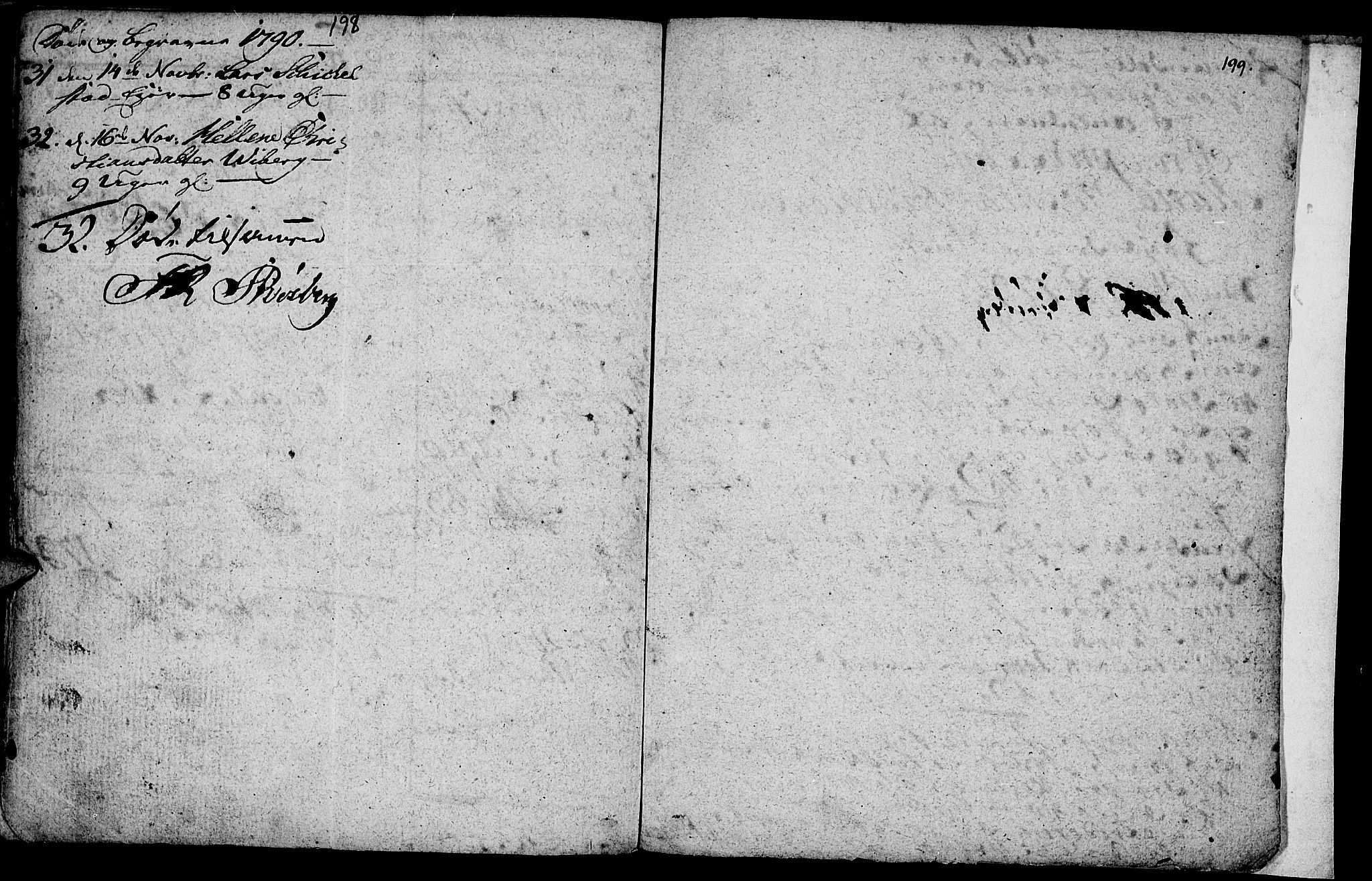 Vardal prestekontor, AV/SAH-PREST-100/H/Ha/Hab/L0001: Klokkerbok nr. 1, 1771-1790, s. 198-199