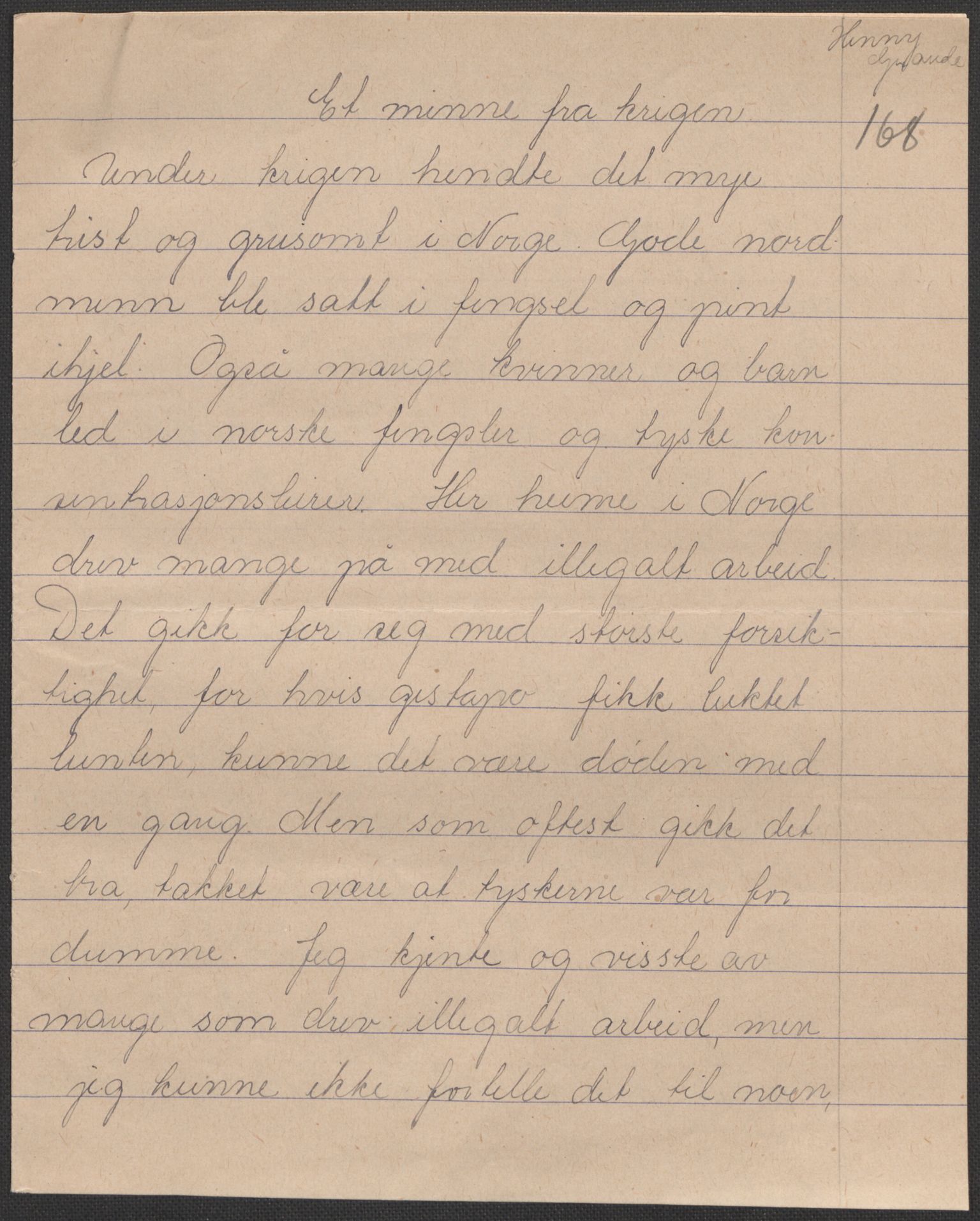 Det norske totalavholdsselskap, AV/RA-PA-0419/E/Eb/L0603: Skolestiler om krigstida (ordnet topografisk etter distrikt og skole), 1946, s. 551