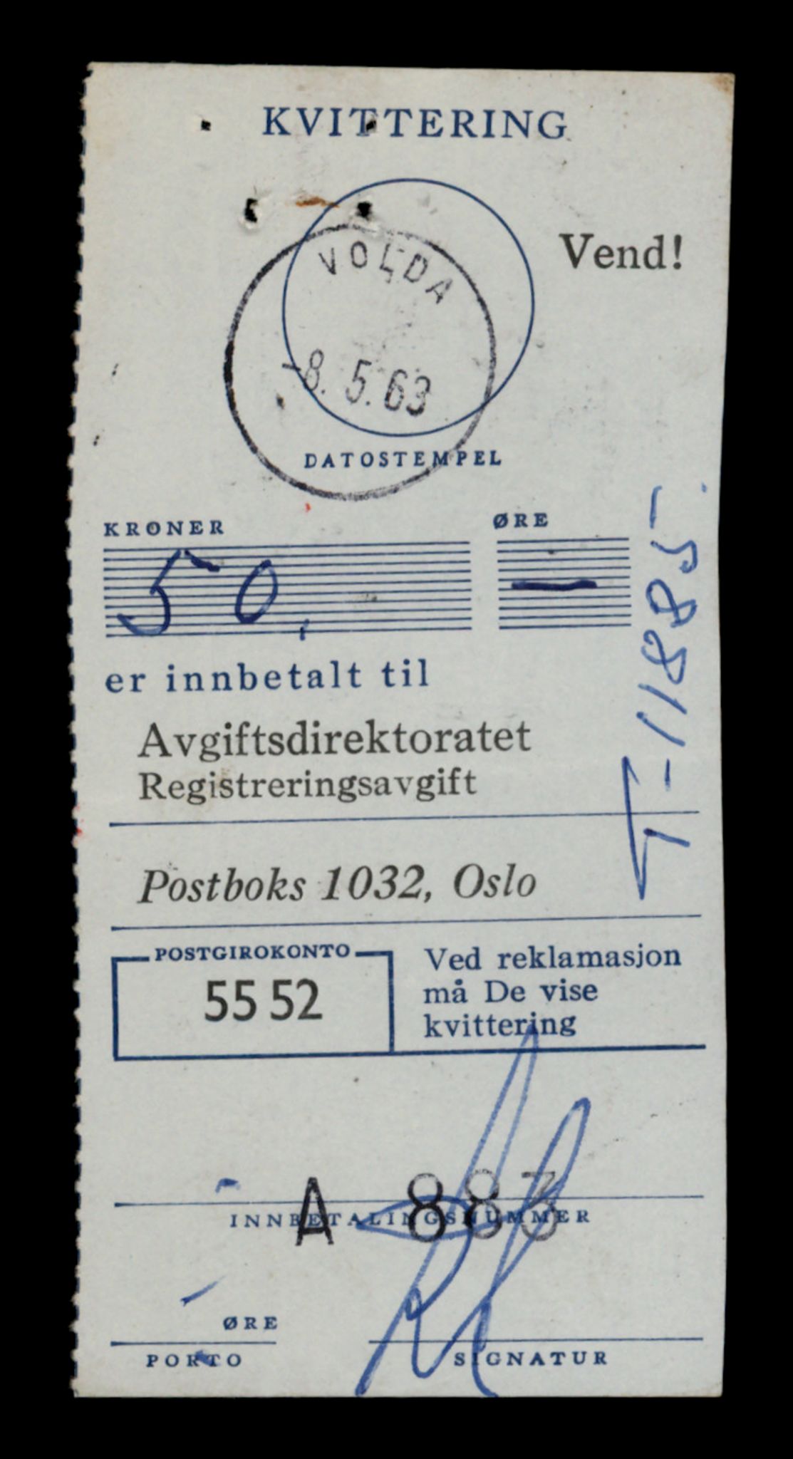 Møre og Romsdal vegkontor - Ålesund trafikkstasjon, AV/SAT-A-4099/F/Fe/L0031: Registreringskort for kjøretøy T 11800 - T 11996, 1927-1998, s. 1571