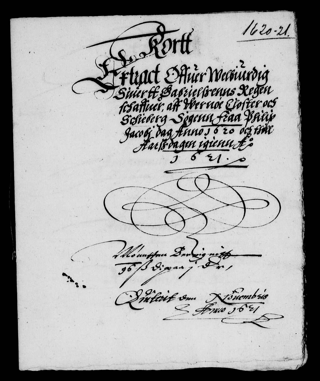 RA, Rentekammeret inntil 1814, Reviderte regnskaper, Lensregnskaper, R/Rb/Rbg/L0002: Verne kloster len, 1619-1630