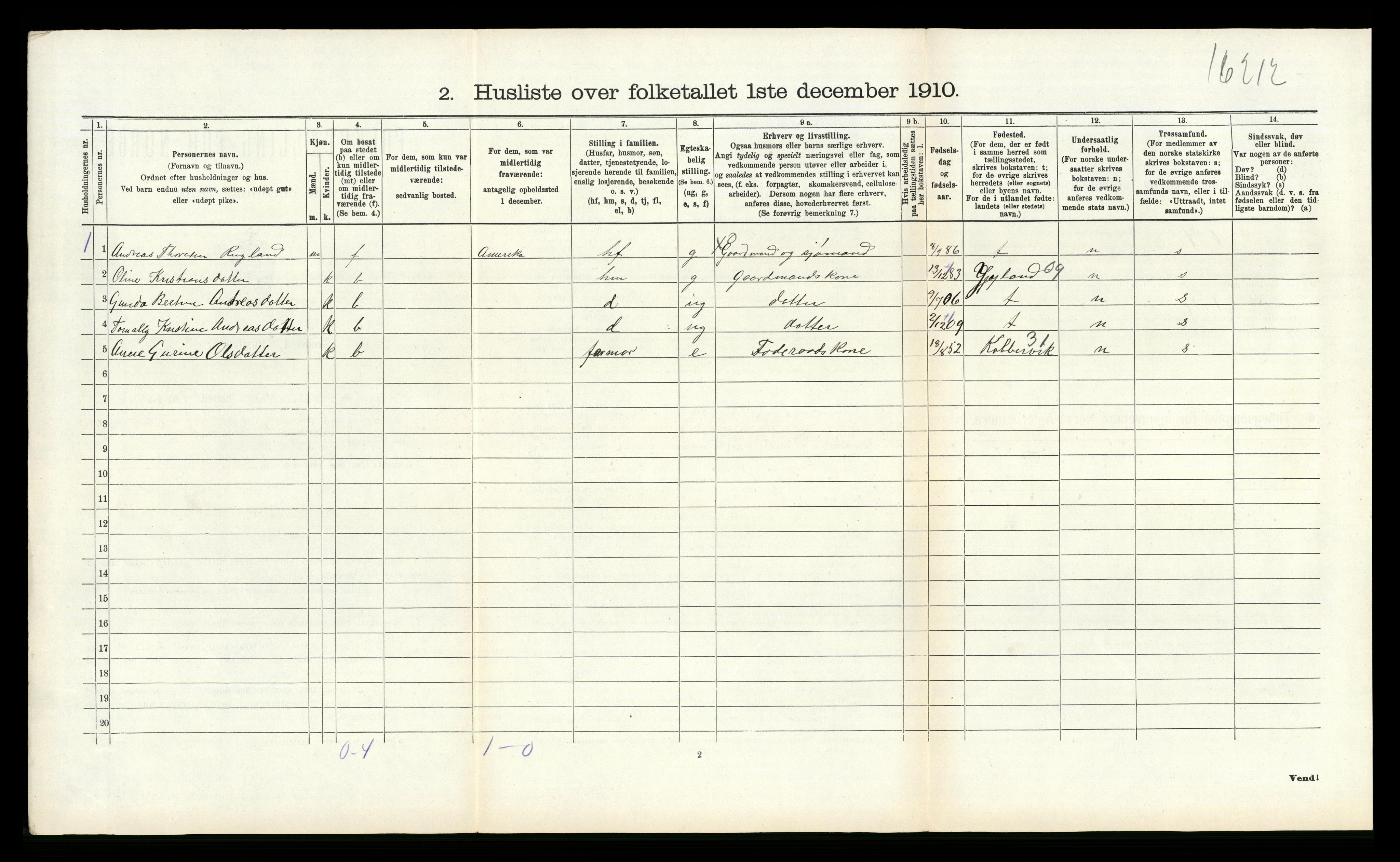 RA, Folketelling 1910 for 1019 Halse og Harkmark herred, 1910, s. 451