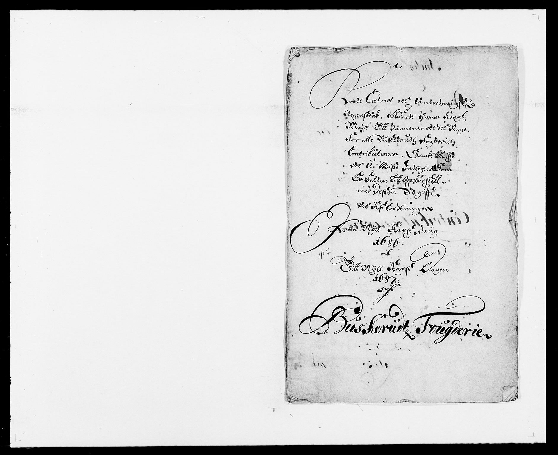 Rentekammeret inntil 1814, Reviderte regnskaper, Fogderegnskap, RA/EA-4092/R25/L1678: Fogderegnskap Buskerud, 1685-1686, s. 222