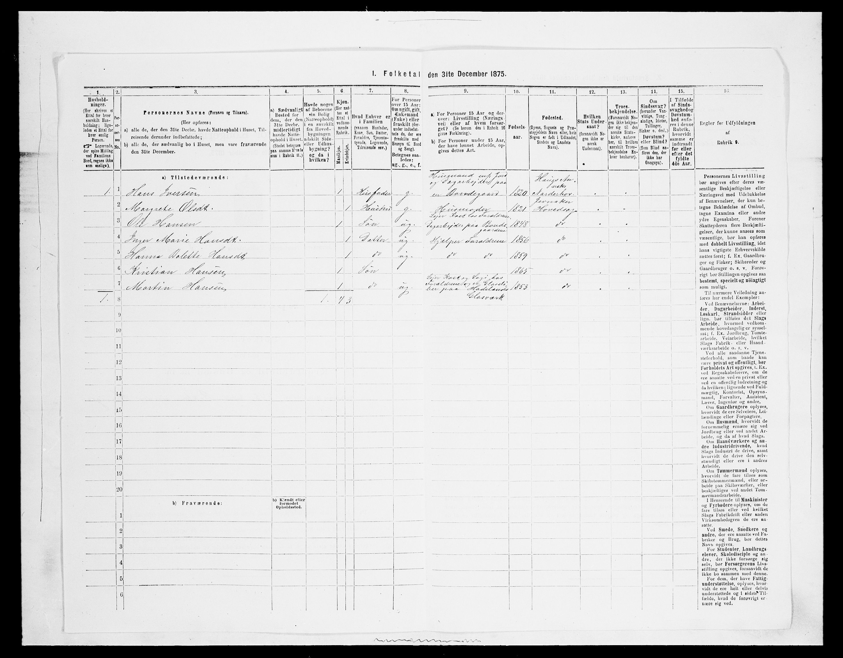 SAH, Folketelling 1875 for 0532P Jevnaker prestegjeld, 1875, s. 1496