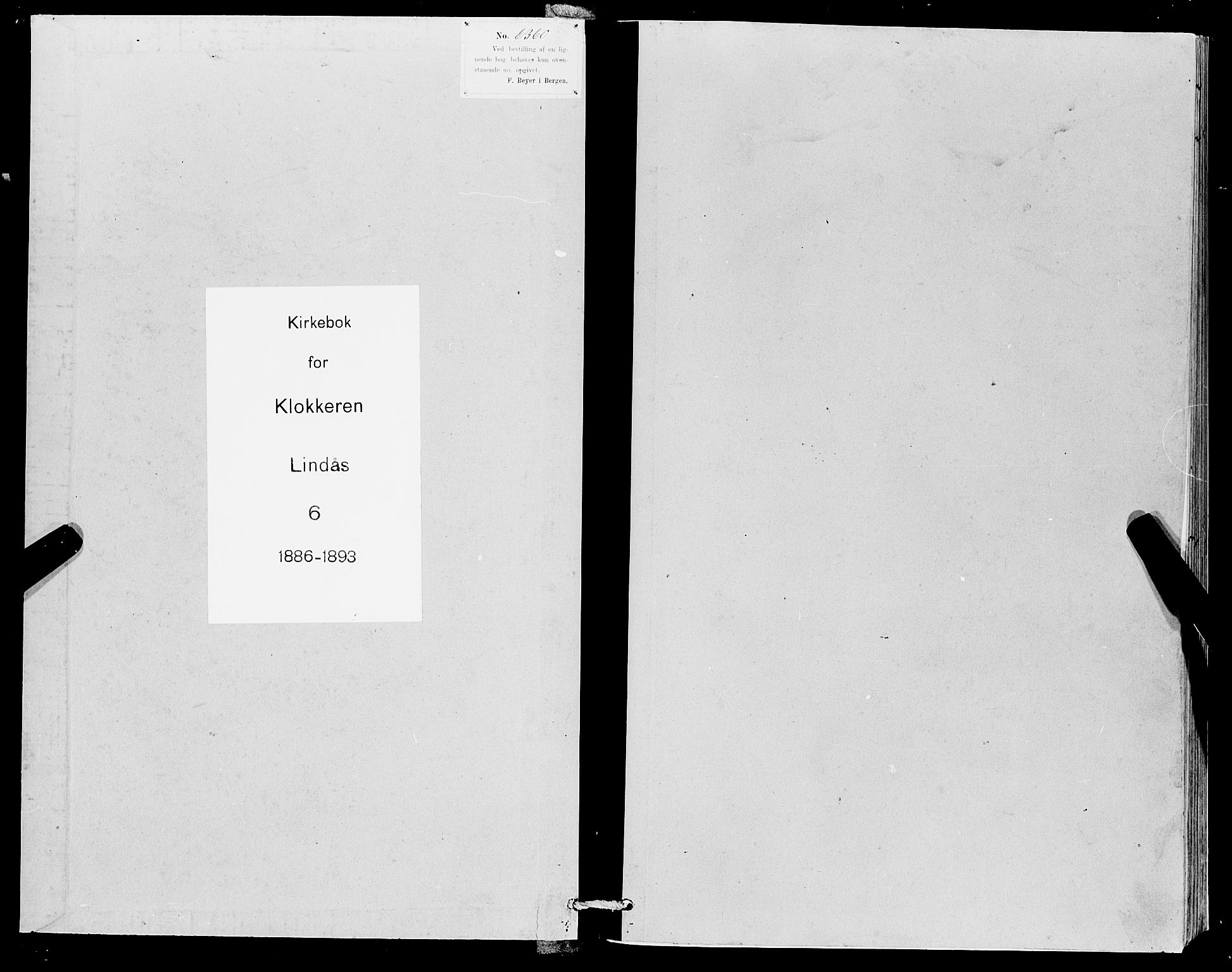 Lindås Sokneprestembete, AV/SAB-A-76701/H/Hab/Habc/L0003: Klokkerbok nr. C 3, 1886-1893