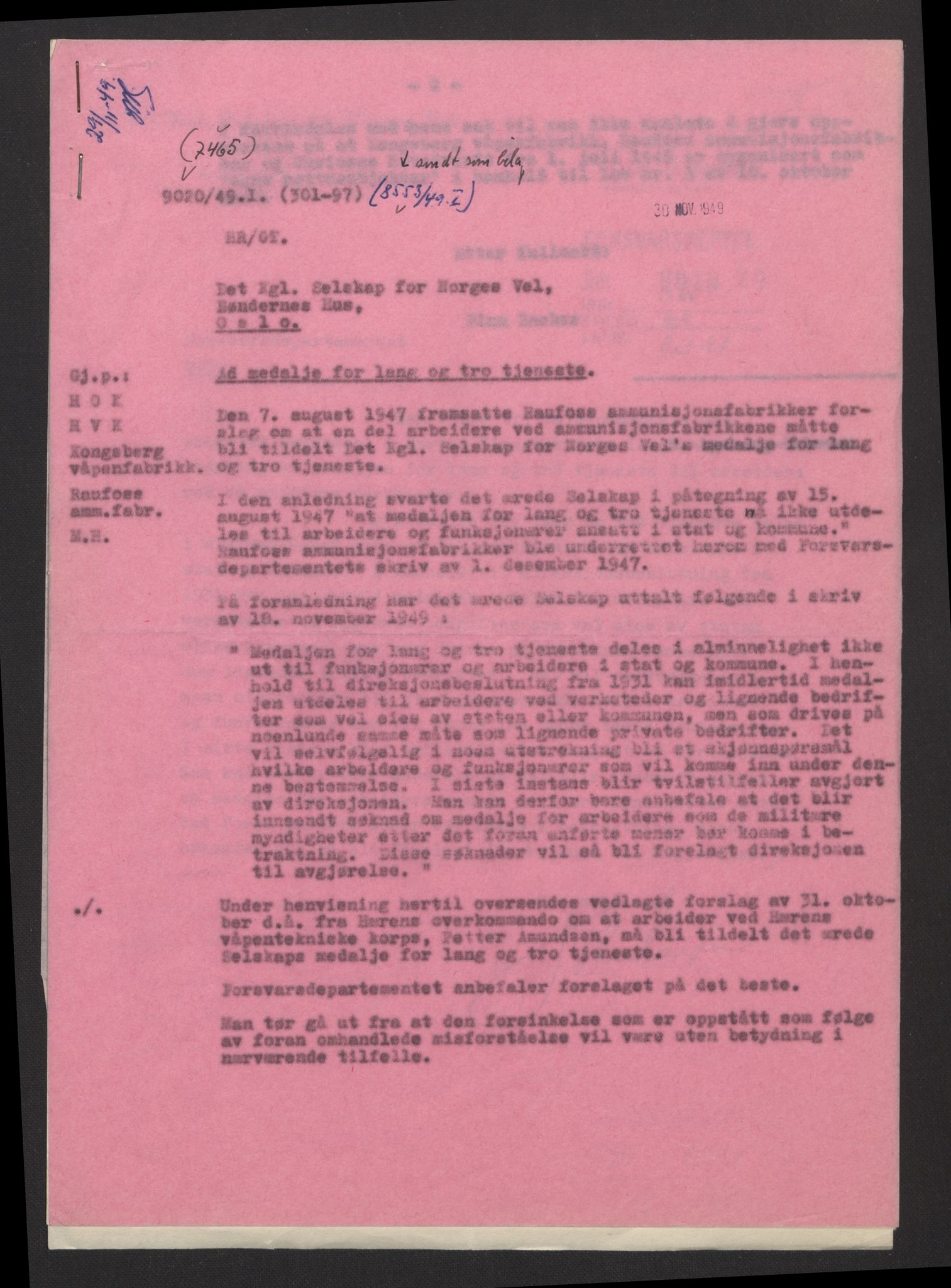 Forsvarsdepartementet, arkivet 1940-1945, RA/RAFA-2062, 1940-1945, s. 843