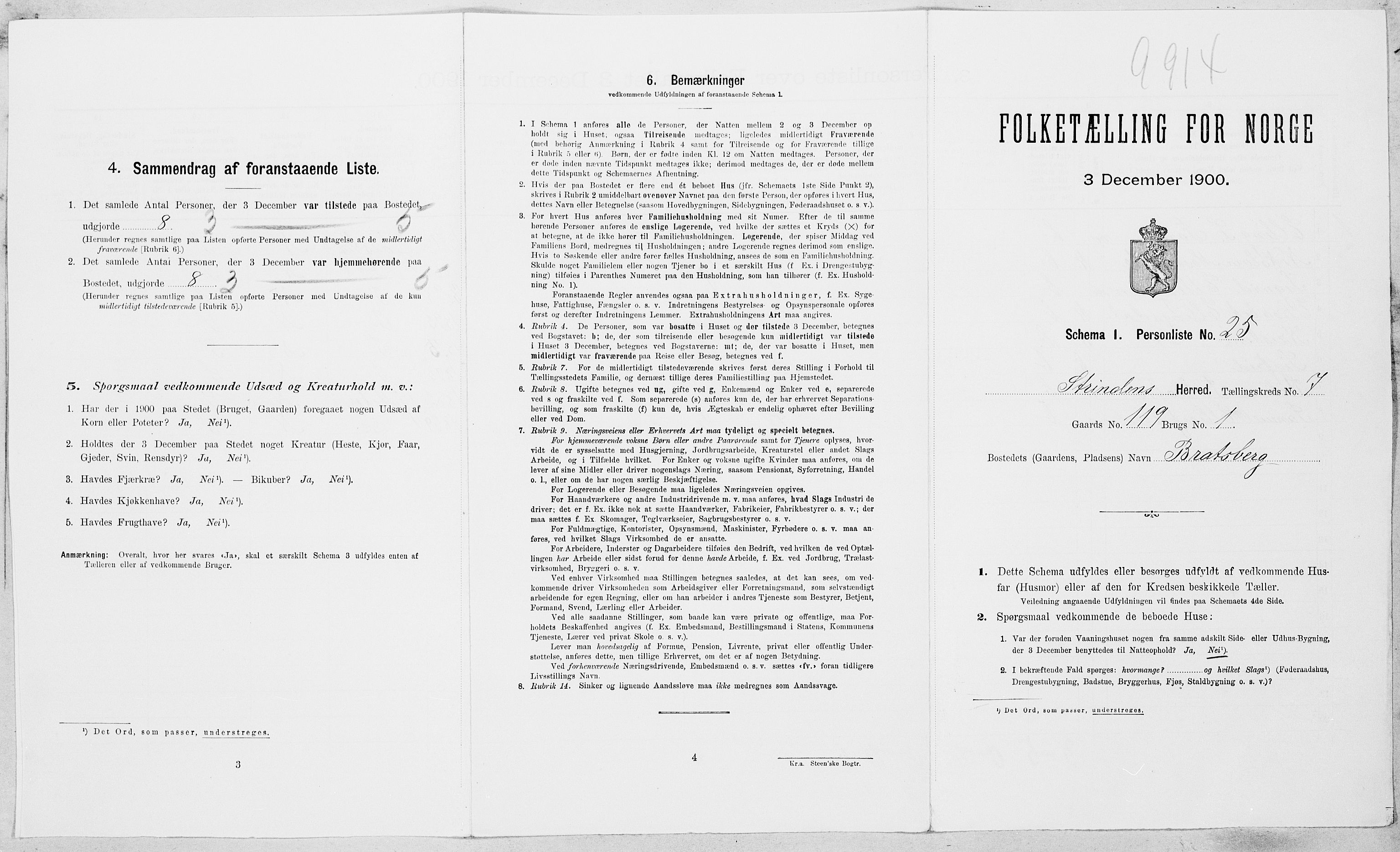 SAT, Folketelling 1900 for 1660 Strinda herred, 1900, s. 1236