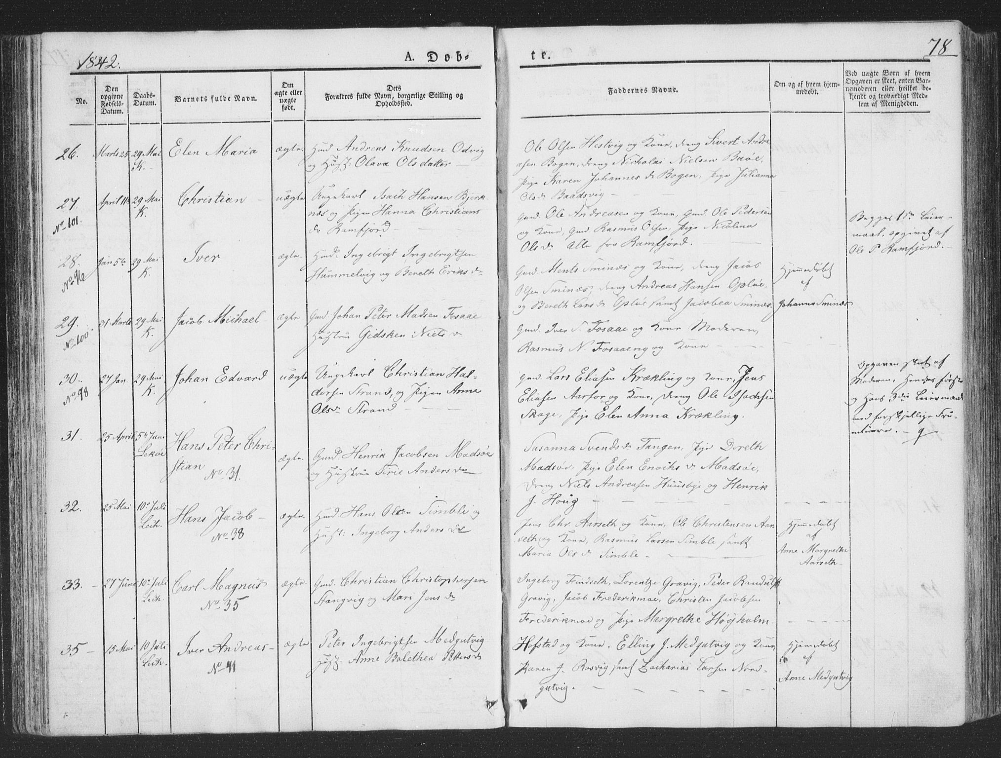 Ministerialprotokoller, klokkerbøker og fødselsregistre - Nord-Trøndelag, SAT/A-1458/780/L0639: Ministerialbok nr. 780A04, 1830-1844, s. 78