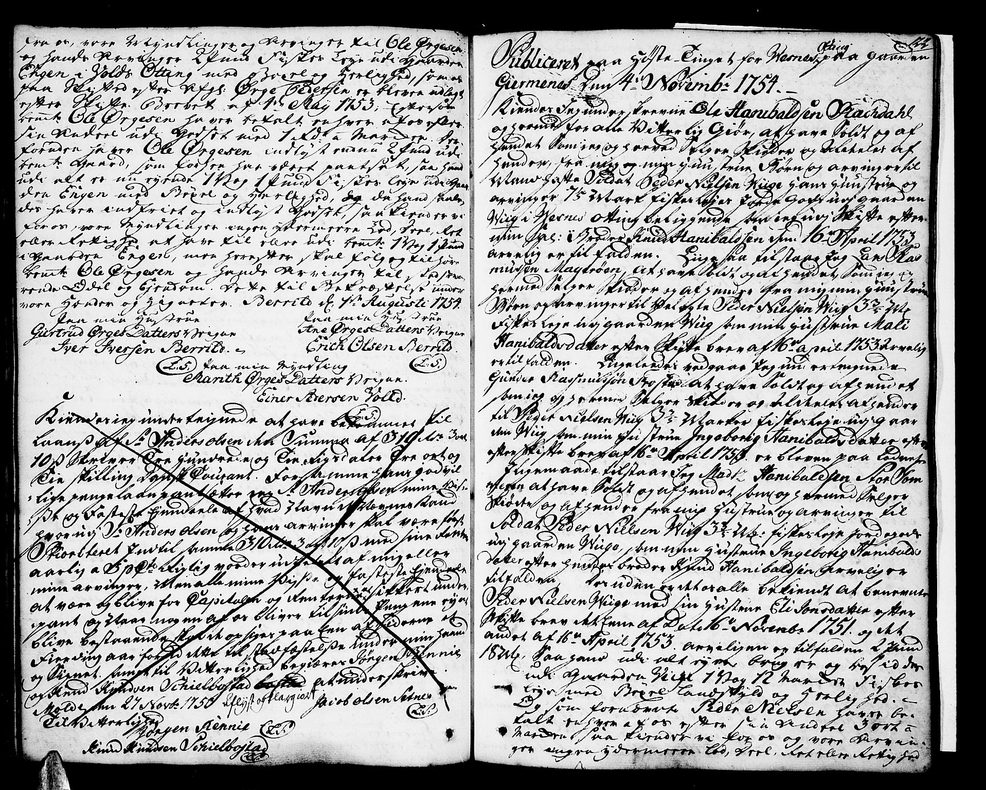 Romsdal sorenskriveri, SAT/A-4149/1/2/2C/L0003: Pantebok nr. 3, 1747-1767, s. 122