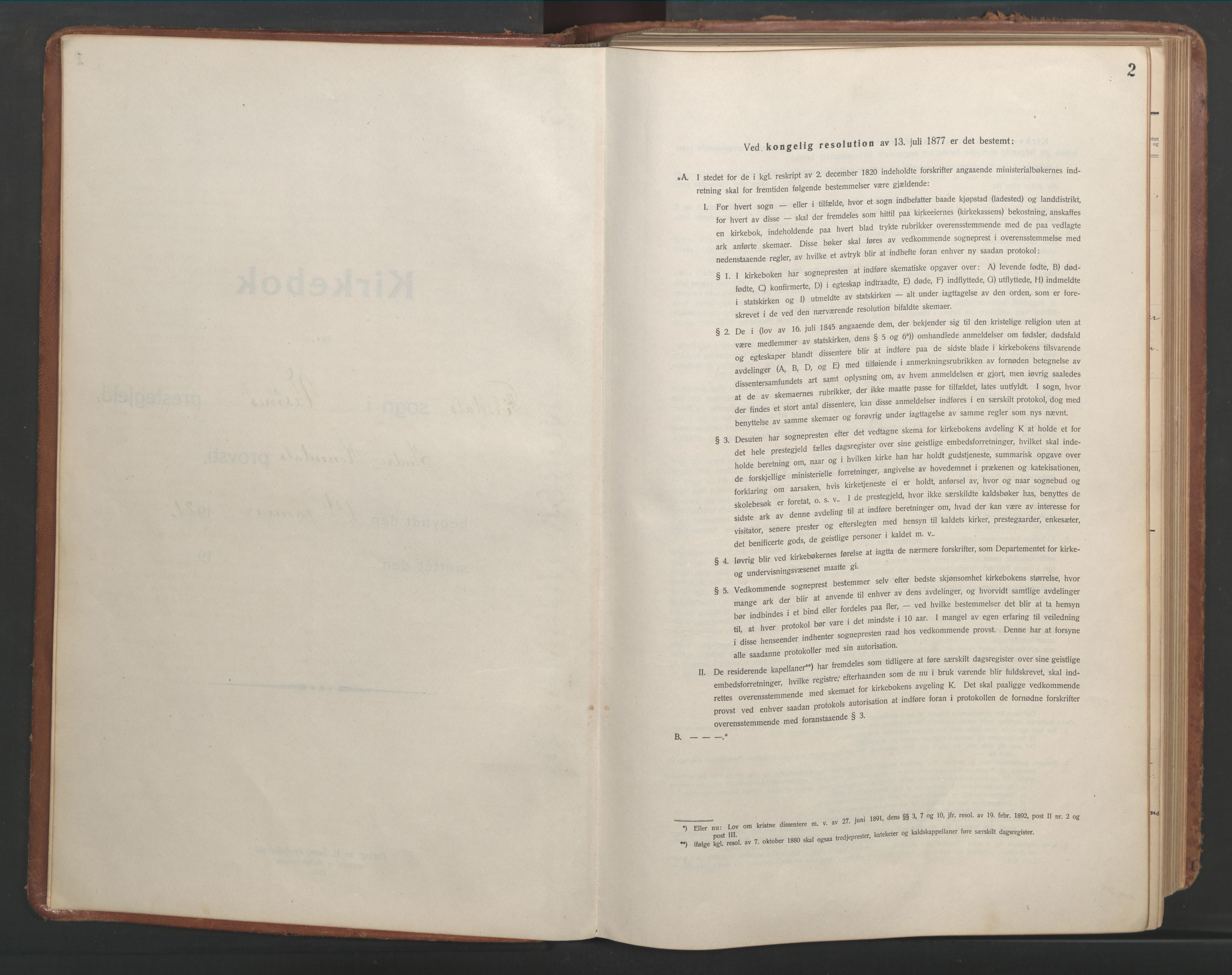 Ministerialprotokoller, klokkerbøker og fødselsregistre - Møre og Romsdal, AV/SAT-A-1454/540/L0542: Klokkerbok nr. 540C02, 1921-1967, s. 2