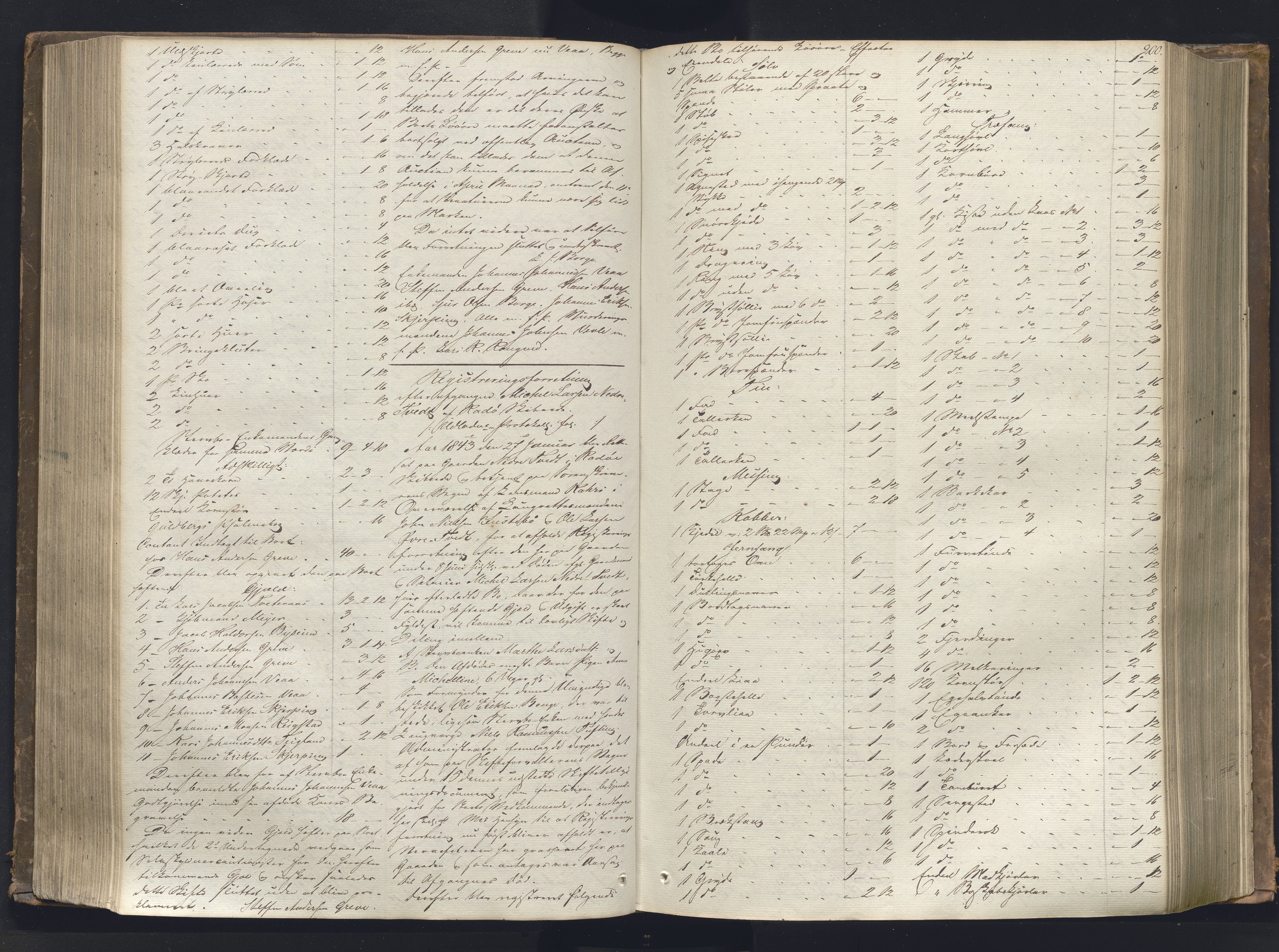 Nordhordland sorenskrivar, AV/SAB-A-2901/1/H/Hb/L0001: Registreringsprotokollar, 1841-1845, s. 200