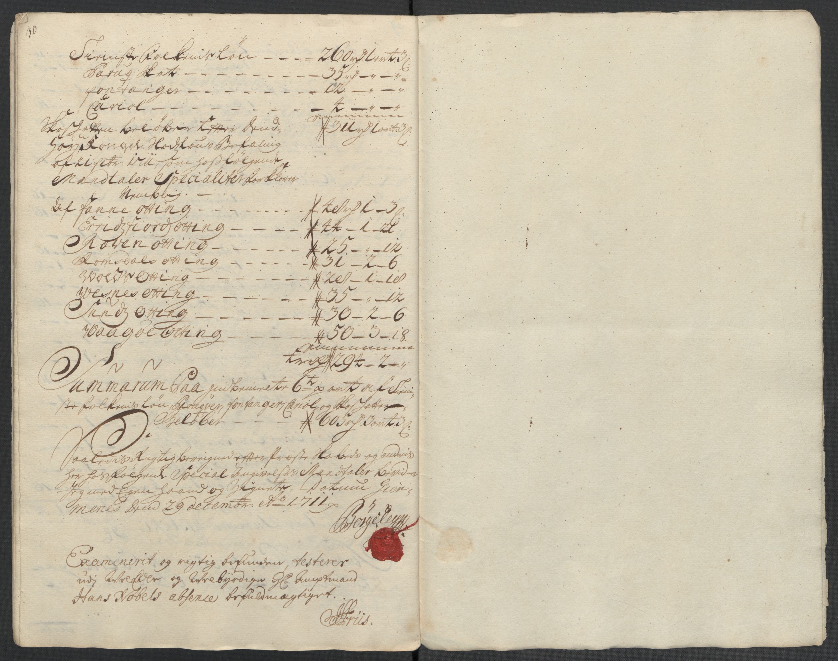 Rentekammeret inntil 1814, Reviderte regnskaper, Fogderegnskap, RA/EA-4092/R55/L3660: Fogderegnskap Romsdal, 1711, s. 146