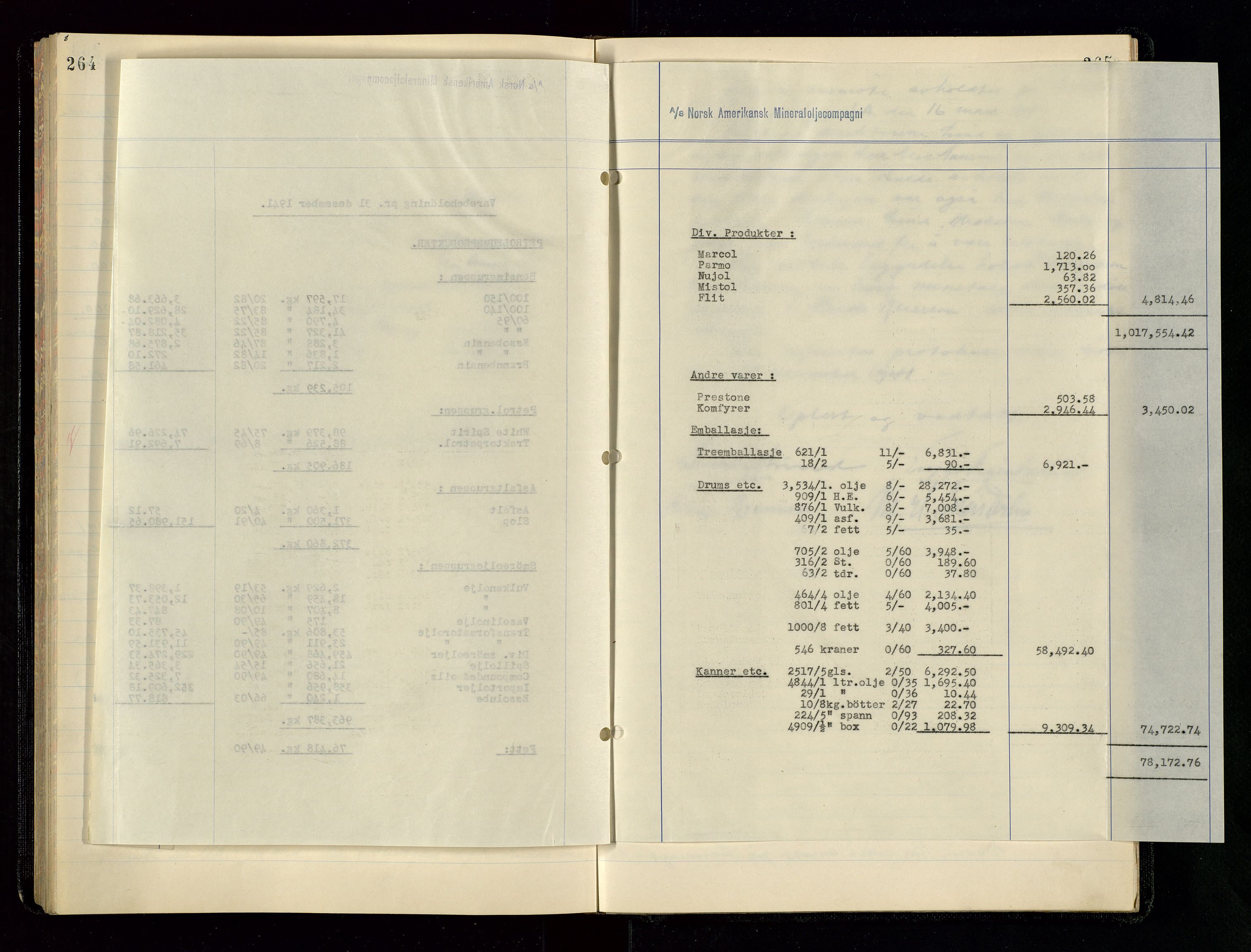 PA 1534 - Østlandske Petroleumscompagni A/S, AV/SAST-A-101954/A/Aa/L0004/0003: Direksjonsprotokoller / Den Administrerende Direksjon alle selskaper (referatprotokoll), 1936-1943