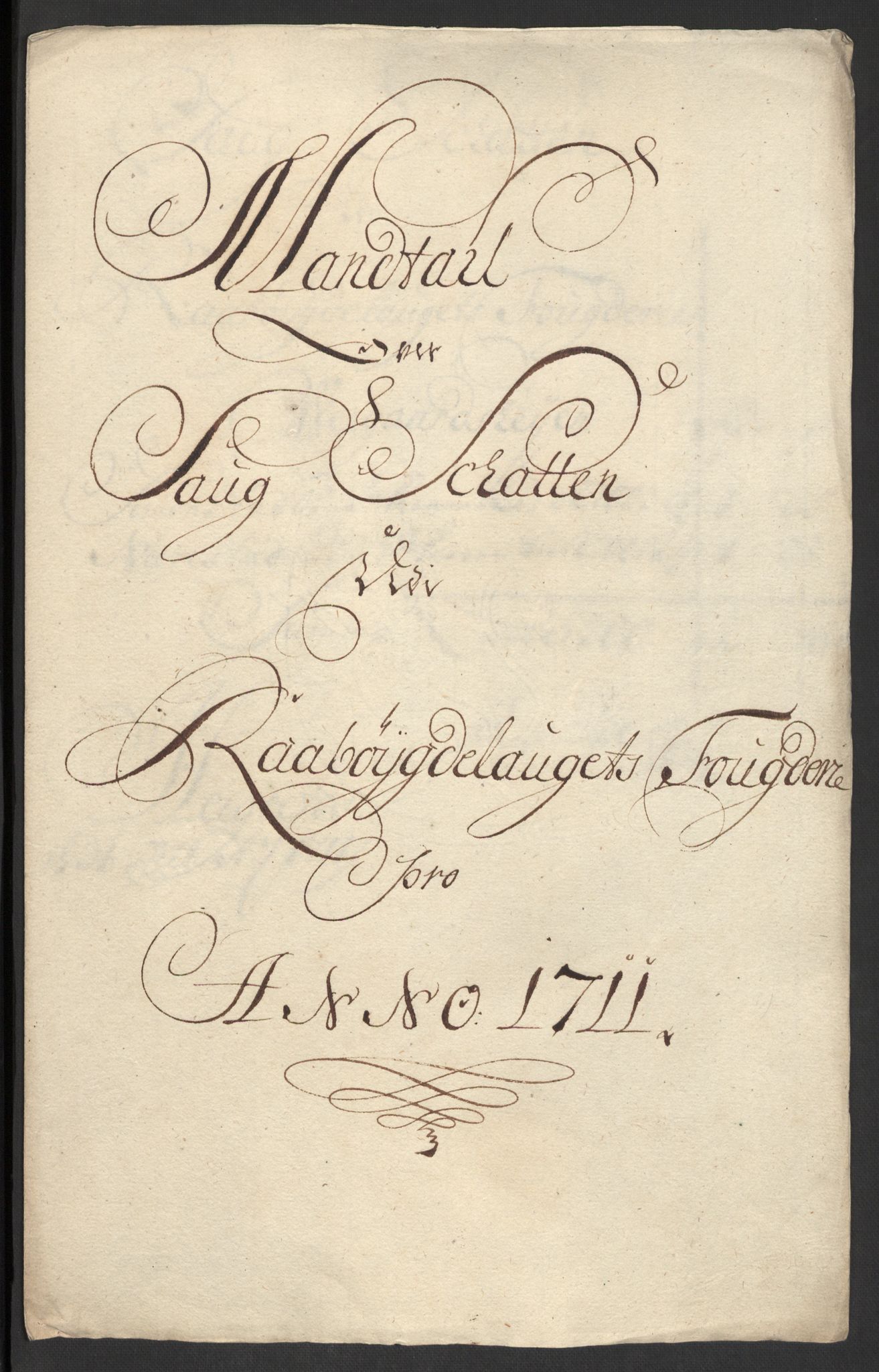 Rentekammeret inntil 1814, Reviderte regnskaper, Fogderegnskap, RA/EA-4092/R40/L2449: Fogderegnskap Råbyggelag, 1709-1711, s. 274