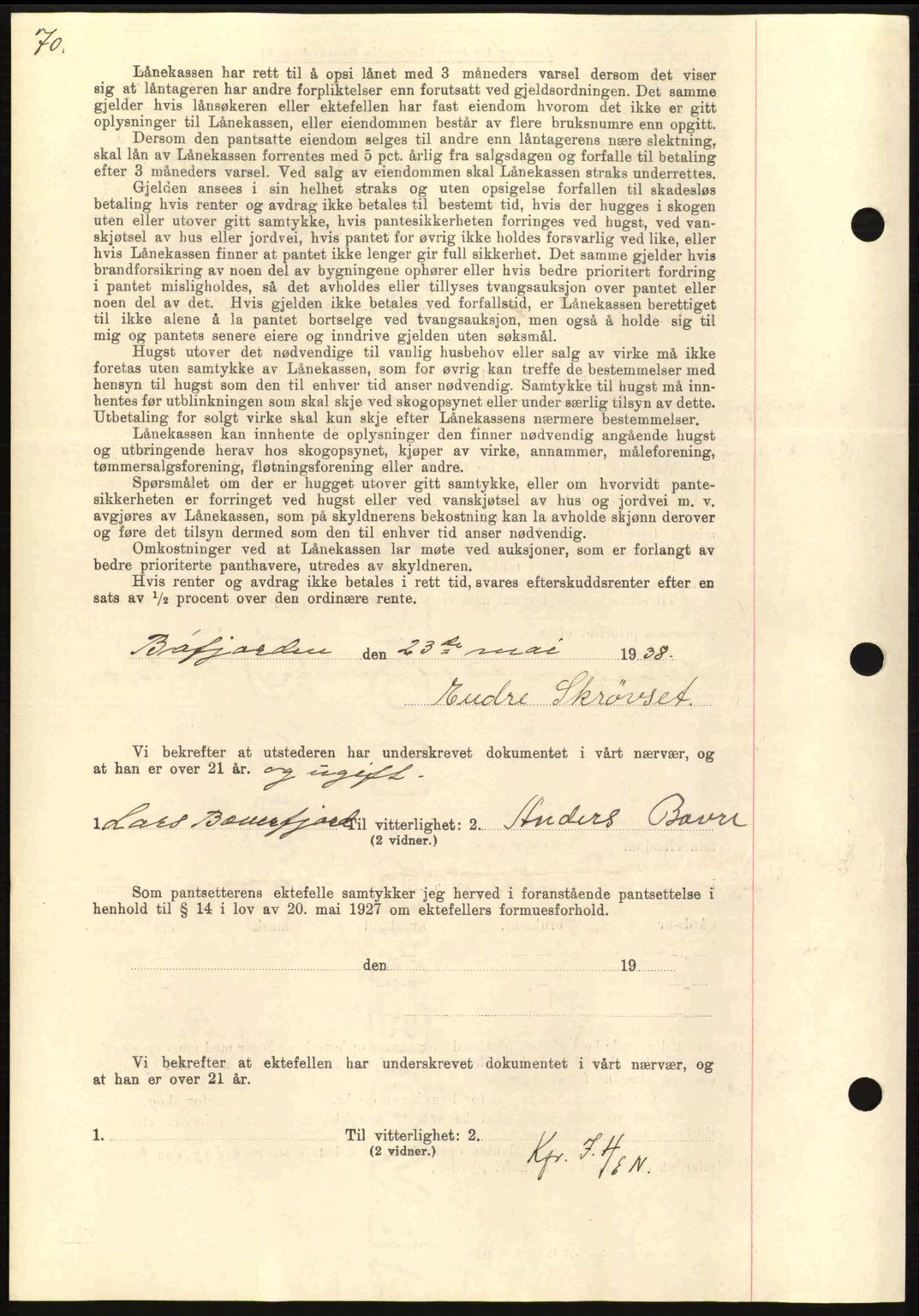 Nordmøre sorenskriveri, SAT/A-4132/1/2/2Ca: Pantebok nr. B84, 1938-1939, Dagboknr: 2352/1938