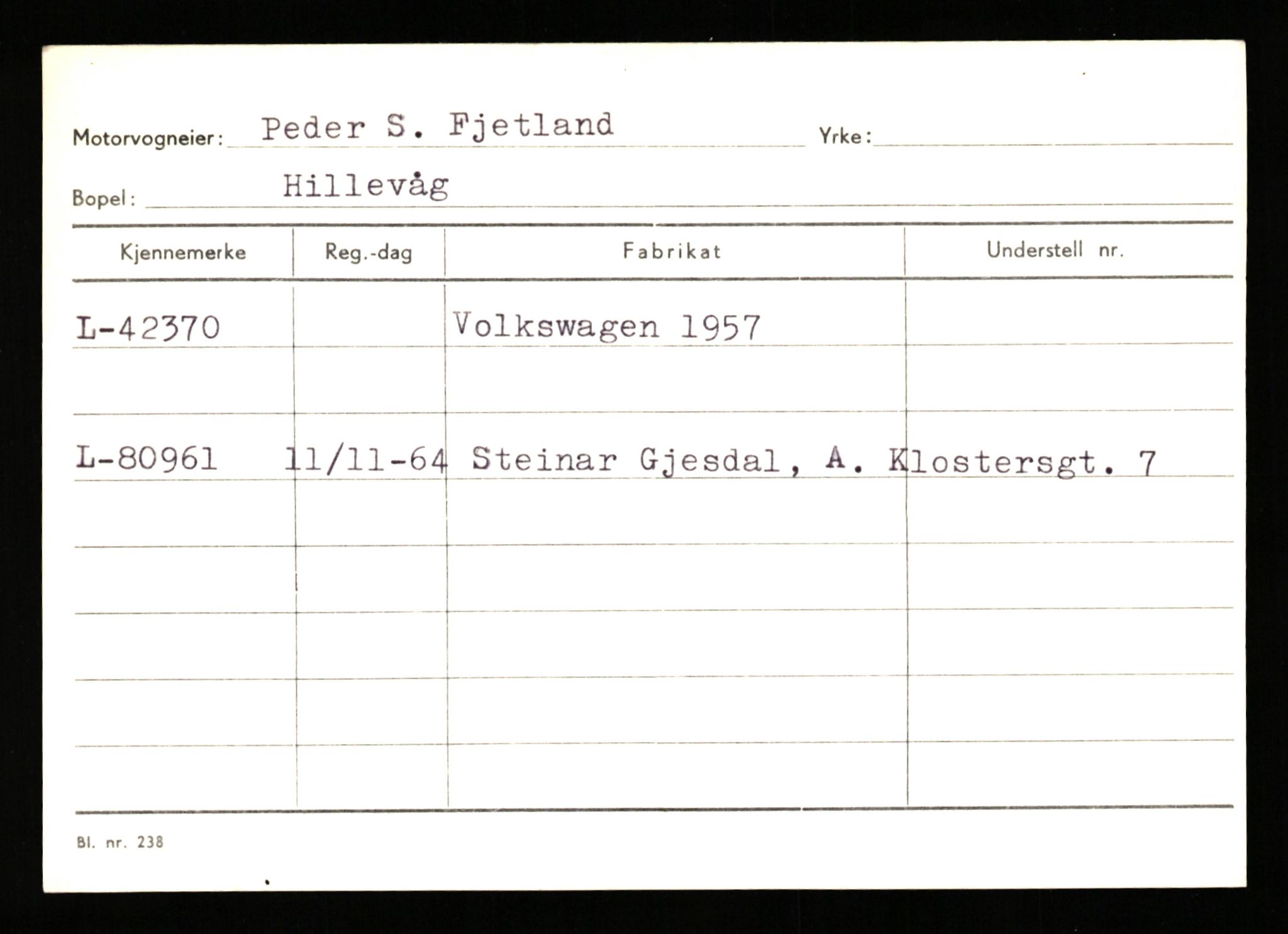 Stavanger trafikkstasjon, AV/SAST-A-101942/0/G/L0006: Registreringsnummer: 34250 - 49007, 1930-1971, s. 2167